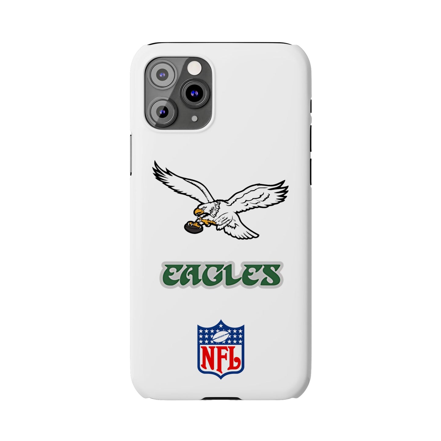 Custom Philadelphia Eagles retro cell phone case Slim Phone Cases in white