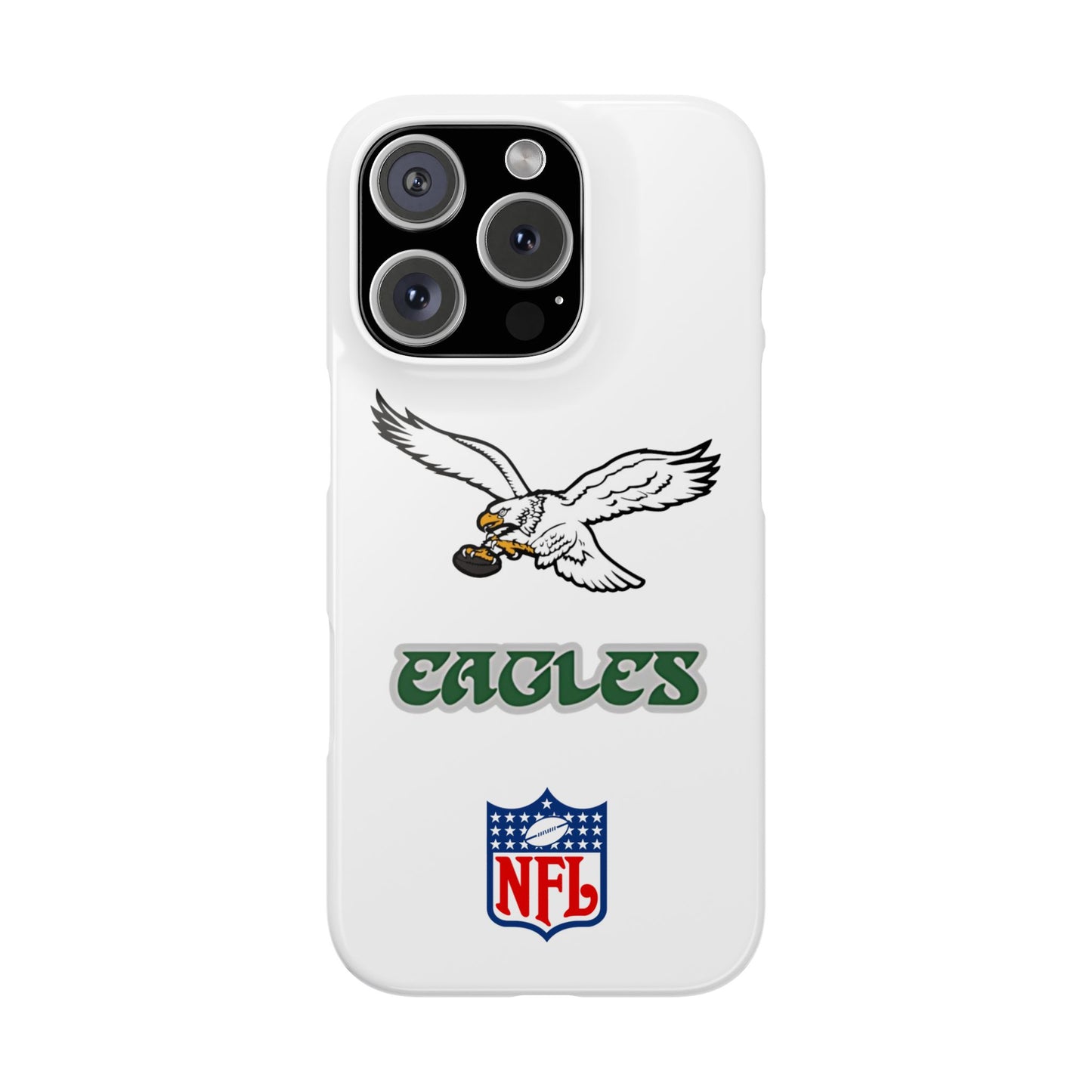 Custom Philadelphia Eagles retro cell phone case Slim Phone Cases in white