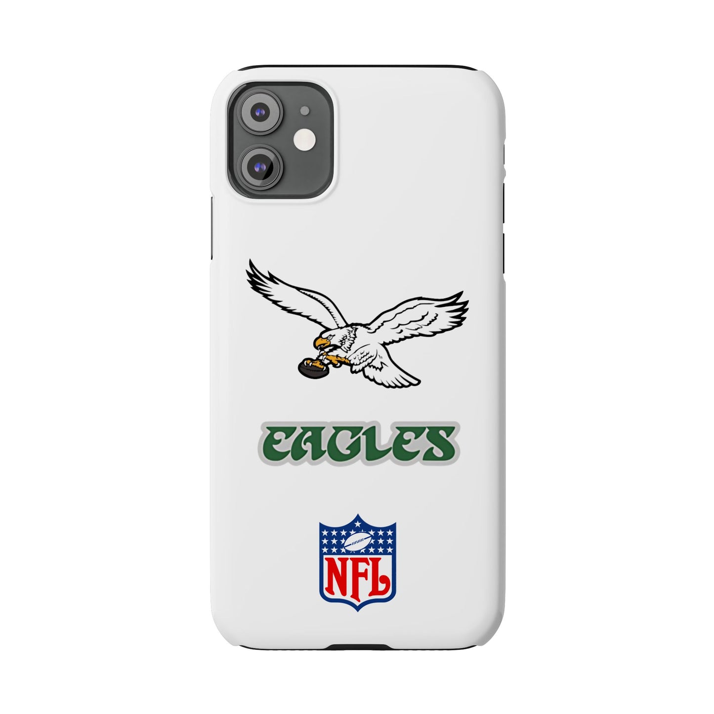 Custom Philadelphia Eagles retro cell phone case Slim Phone Cases in white