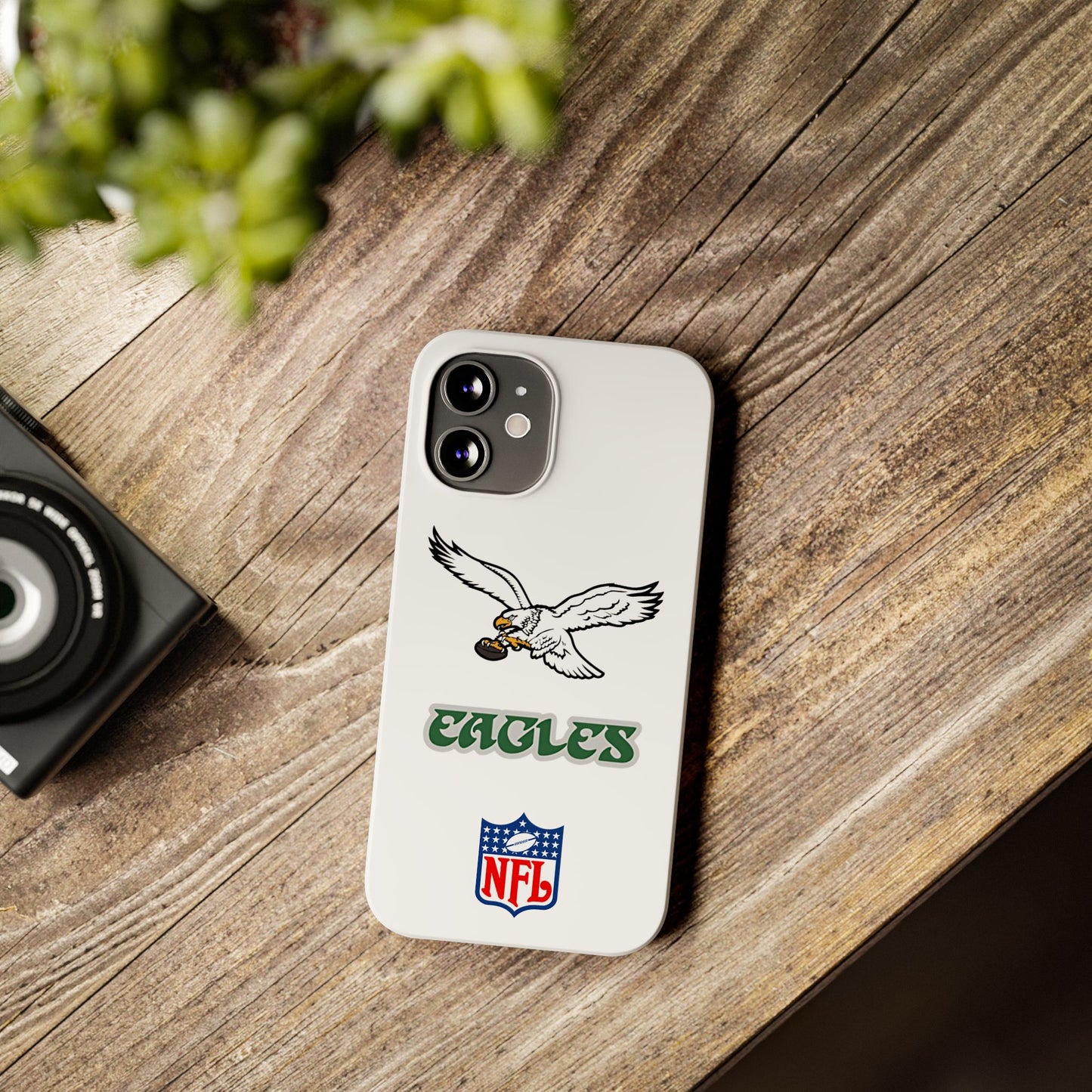 Custom Philadelphia Eagles retro cell phone case Slim Phone Cases in white