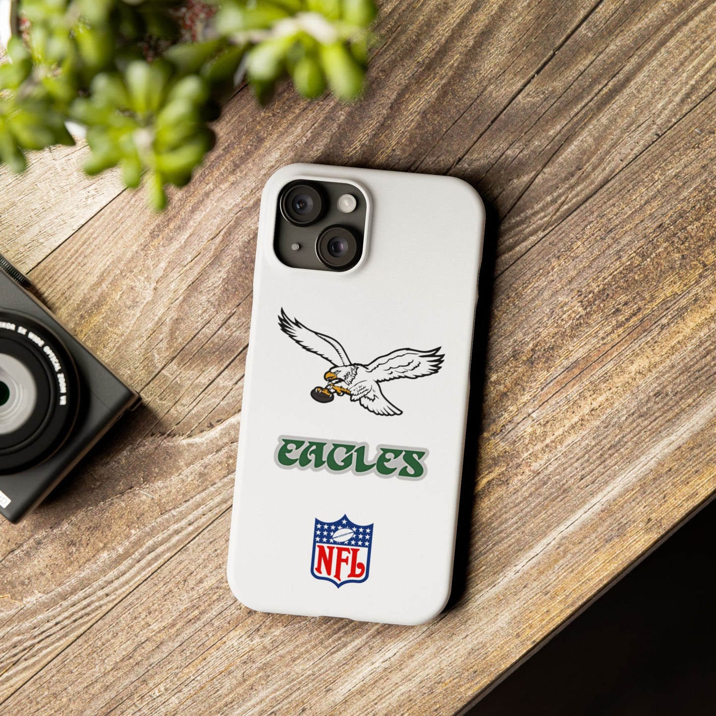 Custom Philadelphia Eagles retro cell phone case Slim Phone Cases in white