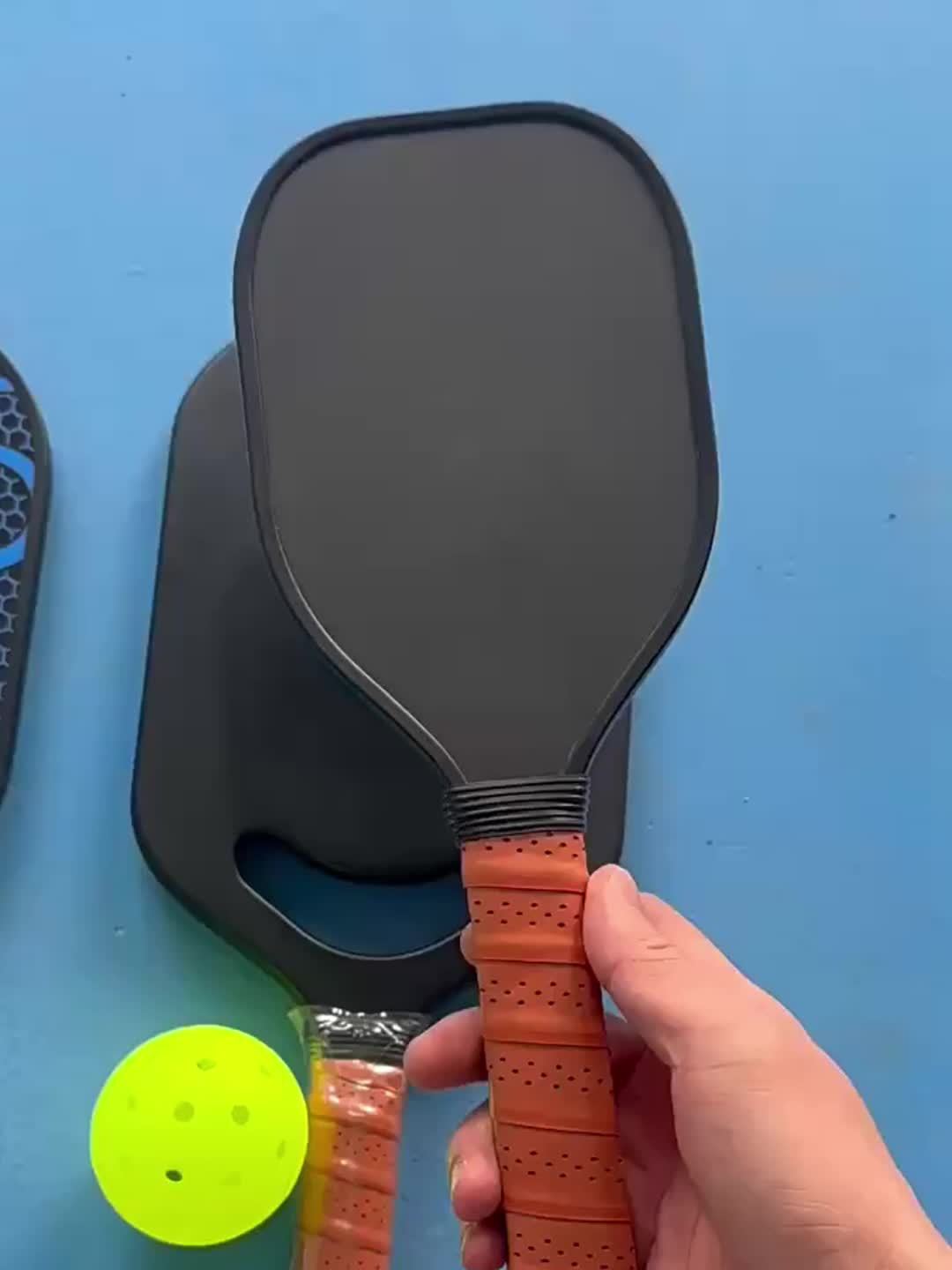 1 Pack Pickleball Paddle, Unisex-Adults Hot Pressed Carbon Fiber Racket with Sandblasting Finish, T500 Strength Pickleball Equipment for Training and Club Play