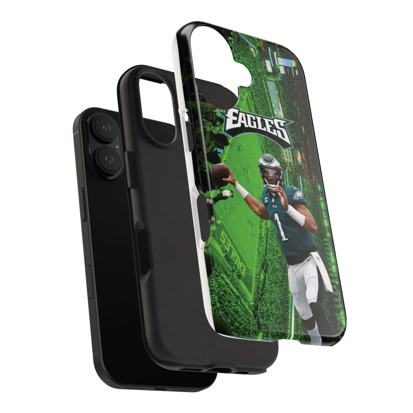 Jale n Hur ts Philadelp  hia E  agles iPhone and Samsung cell phone case