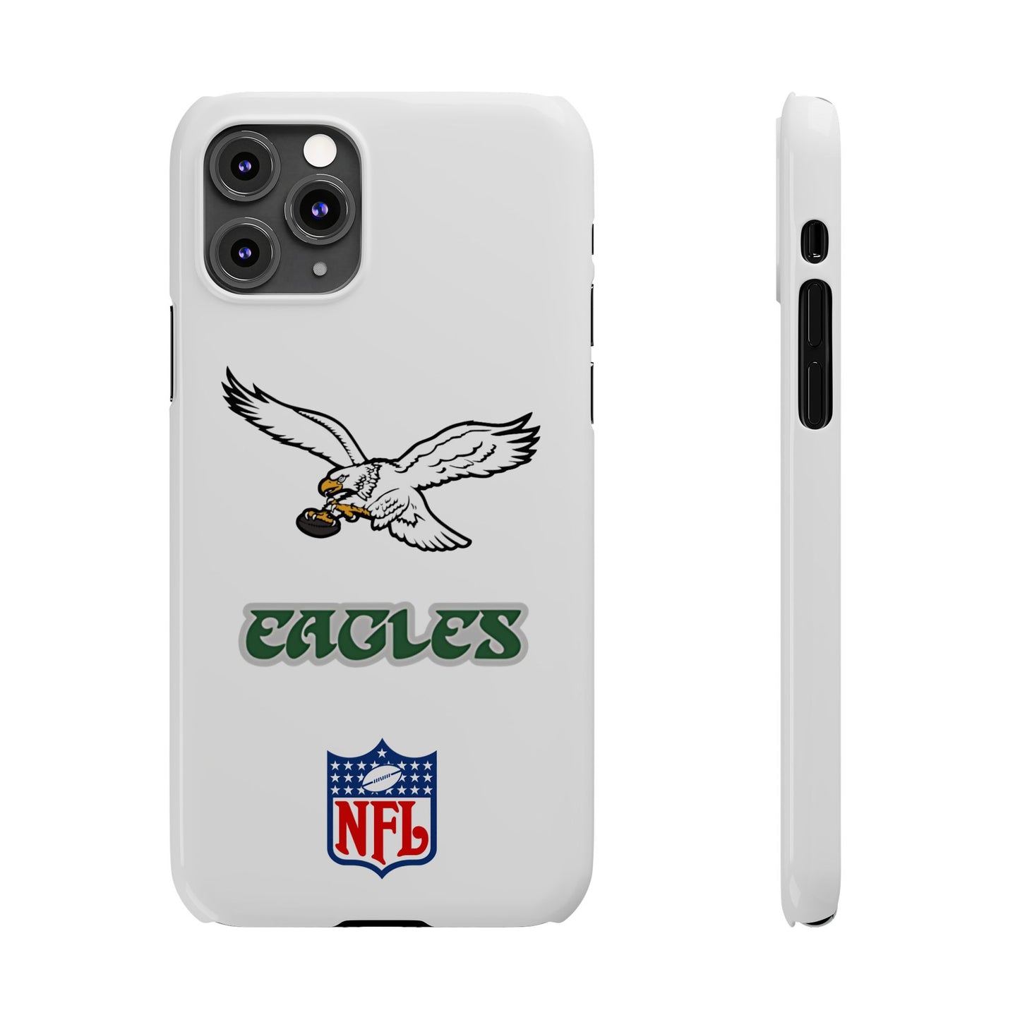 Custom Philadelphia Eagles retro cell phone case Slim Phone Cases in white