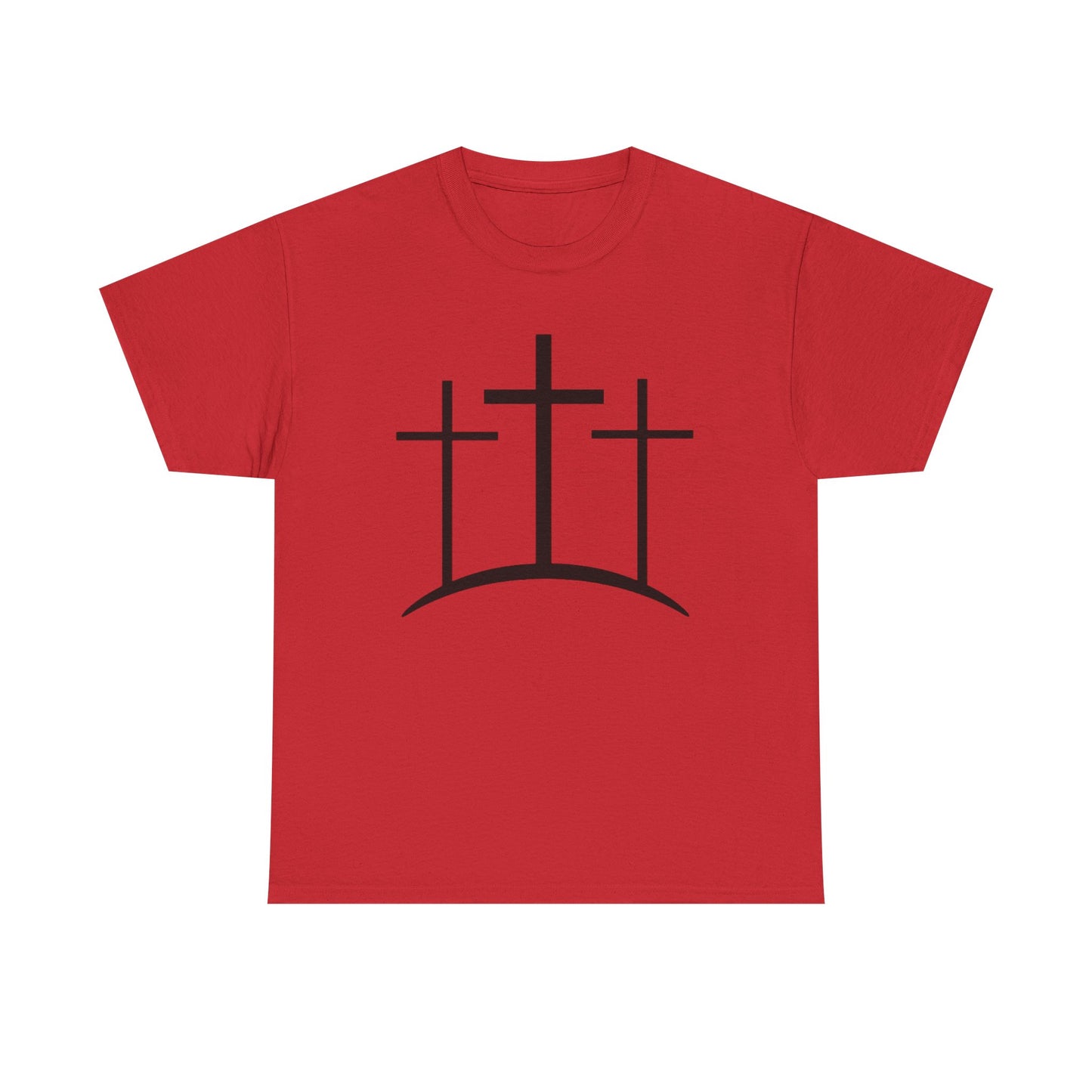 Christian t-shirt 3 crosses Unisex Heavy Cotton Tee