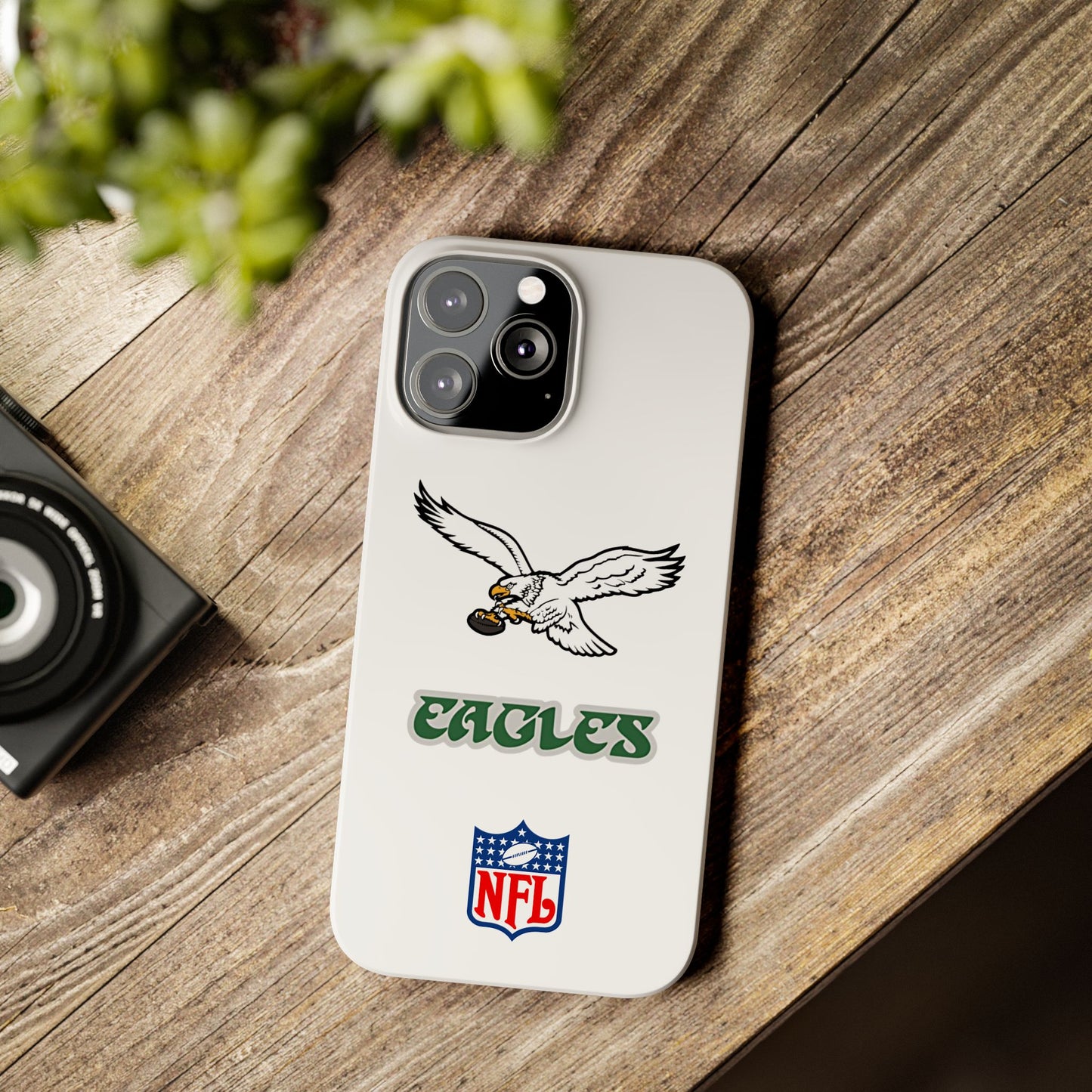 Custom Philadelphia Eagles retro cell phone case Slim Phone Cases in white