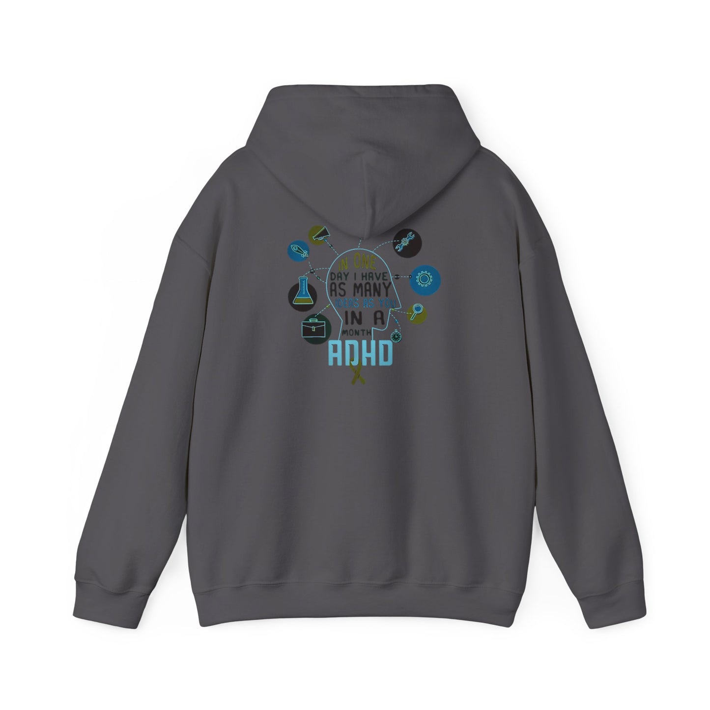 ADHD thoughts in my head Unisex Heavy Blend™ Hooded Sweatshirt