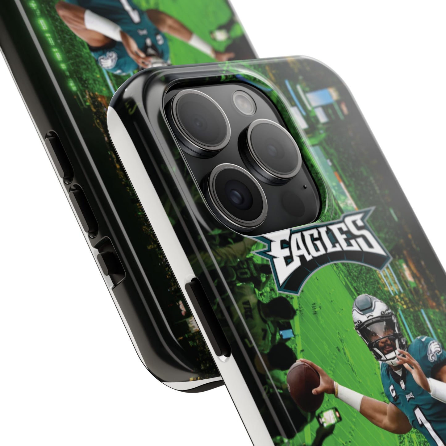 Jalen Hurts Philadelphia Eagles iPhone and Samsung cell phone case