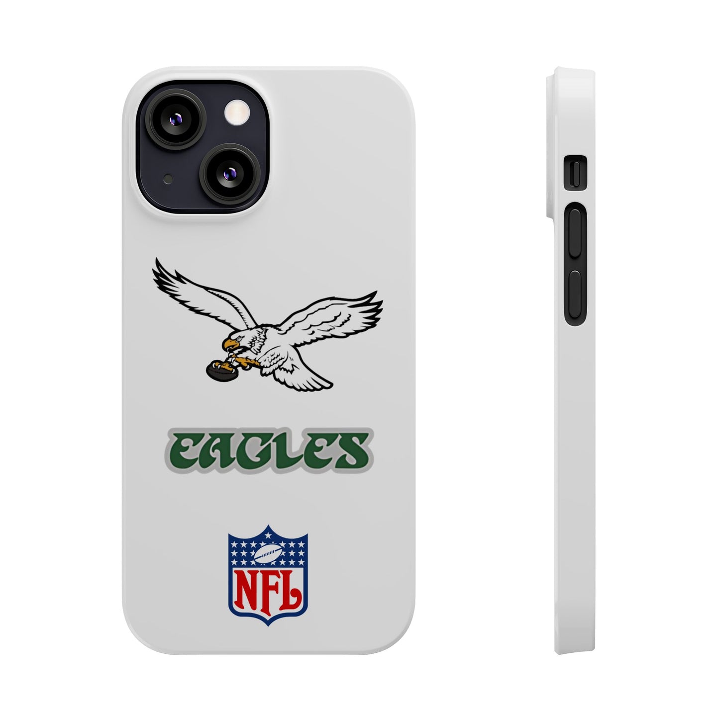 Custom Philadelphia Eagles retro cell phone case Slim Phone Cases in white