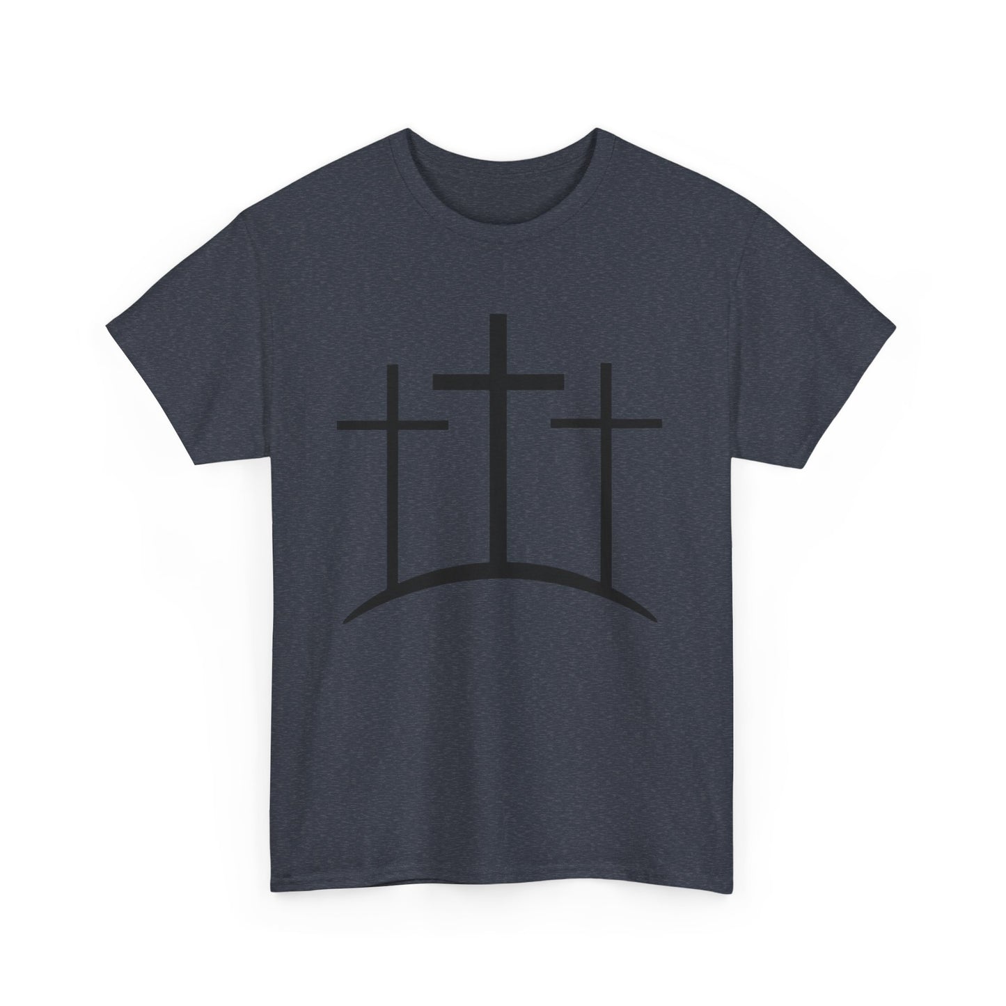Christian t-shirt 3 crosses Unisex Heavy Cotton Tee