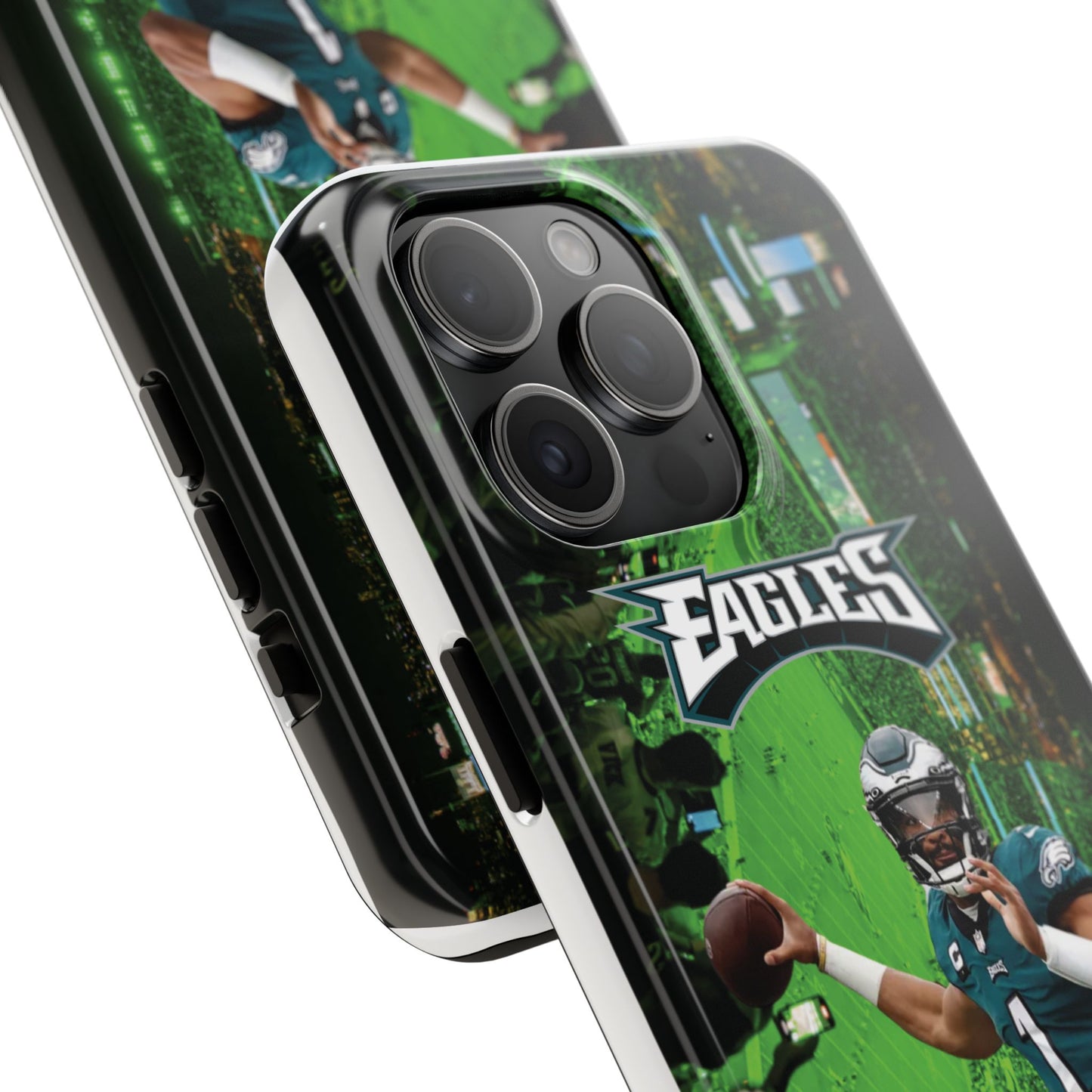 Jalen Hurts Philadelphia Eagles iPhone and Samsung cell phone case