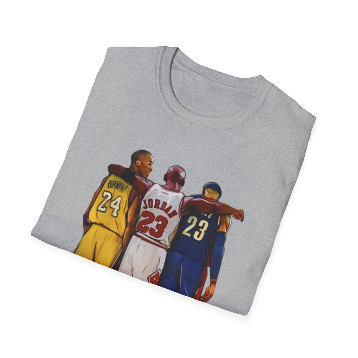 NBA Legends Tribute Tee, Basketball Fan Gift, Sports Graphic Shirt, GOAT Athlete