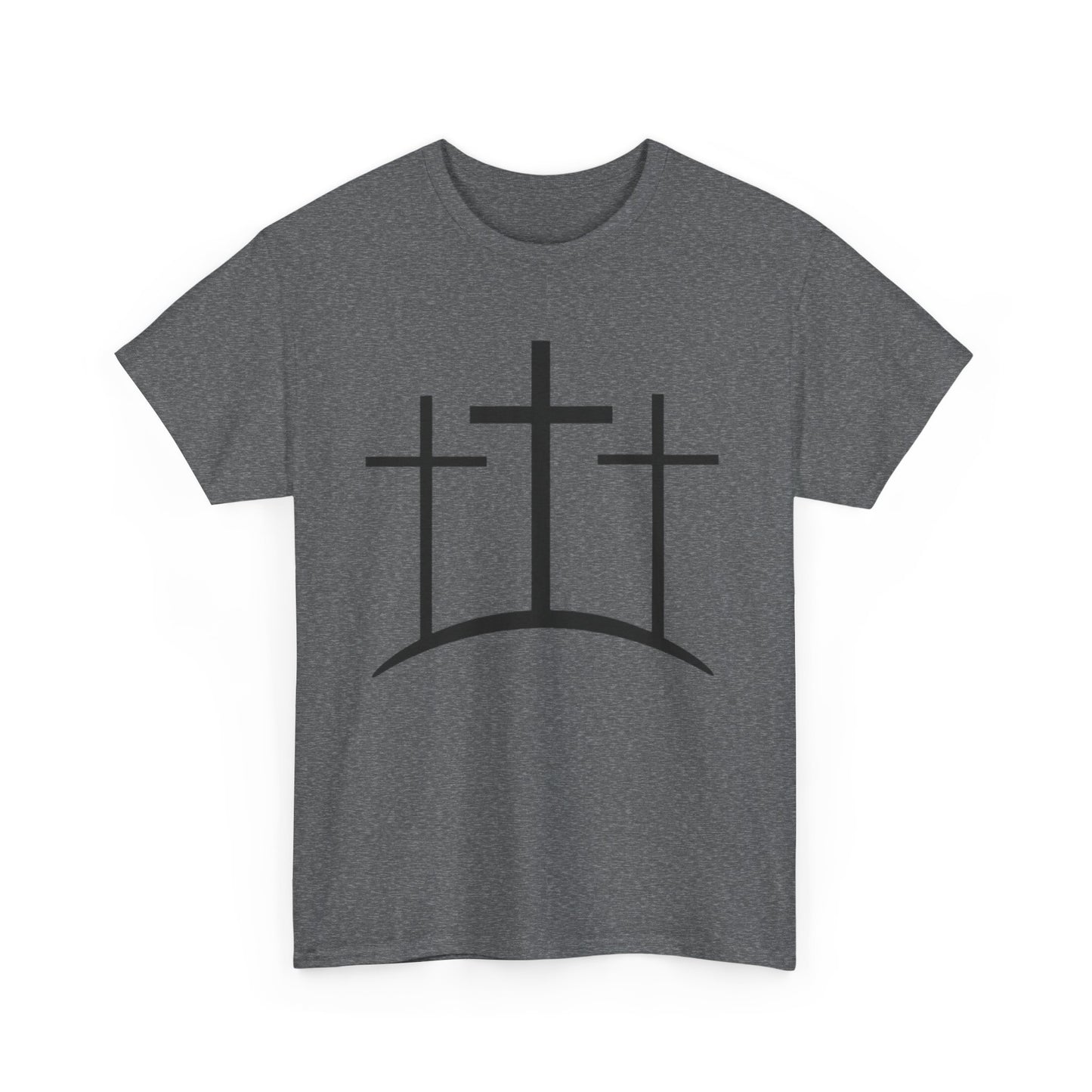 Christian t-shirt 3 crosses Unisex Heavy Cotton Tee