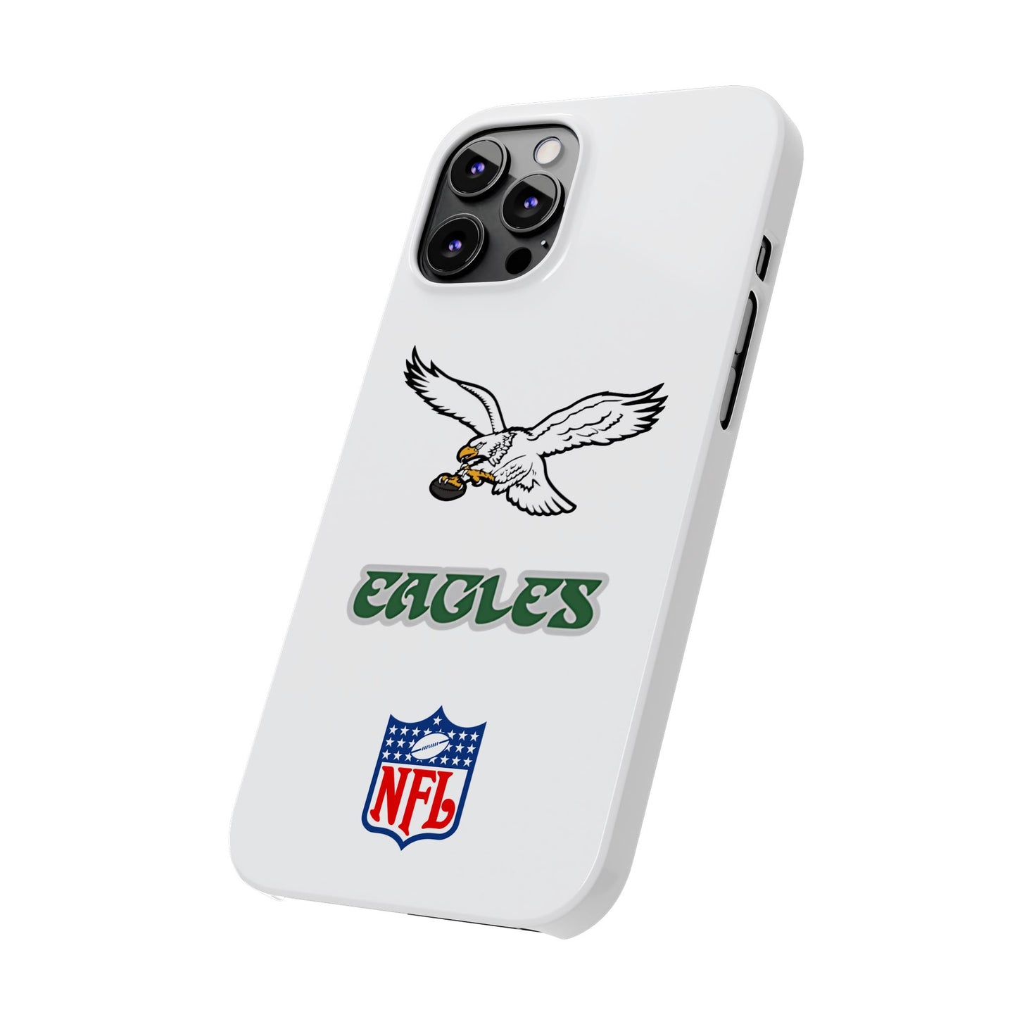 Custom Philadelphia Eagles retro cell phone case Slim Phone Cases in white
