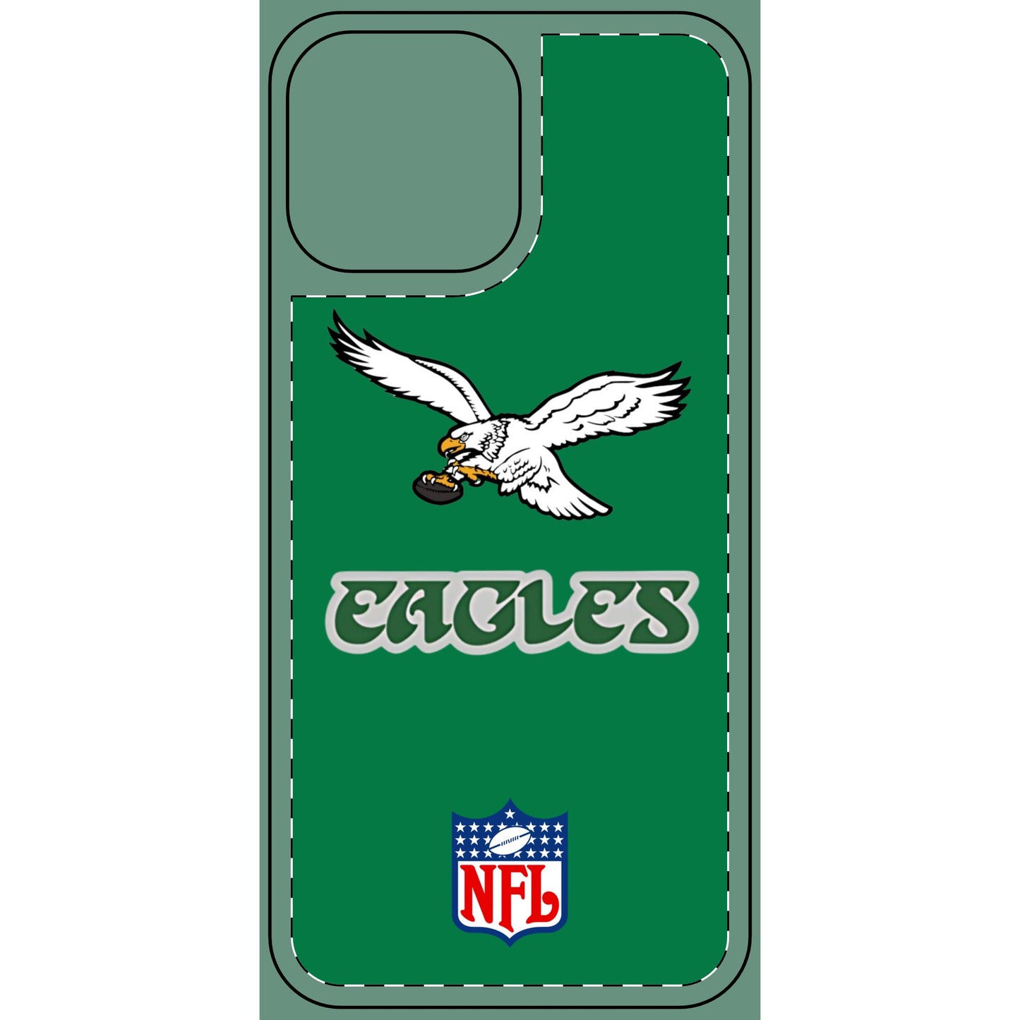 Custom Retro Philadelphia Eagles iPhone Skin