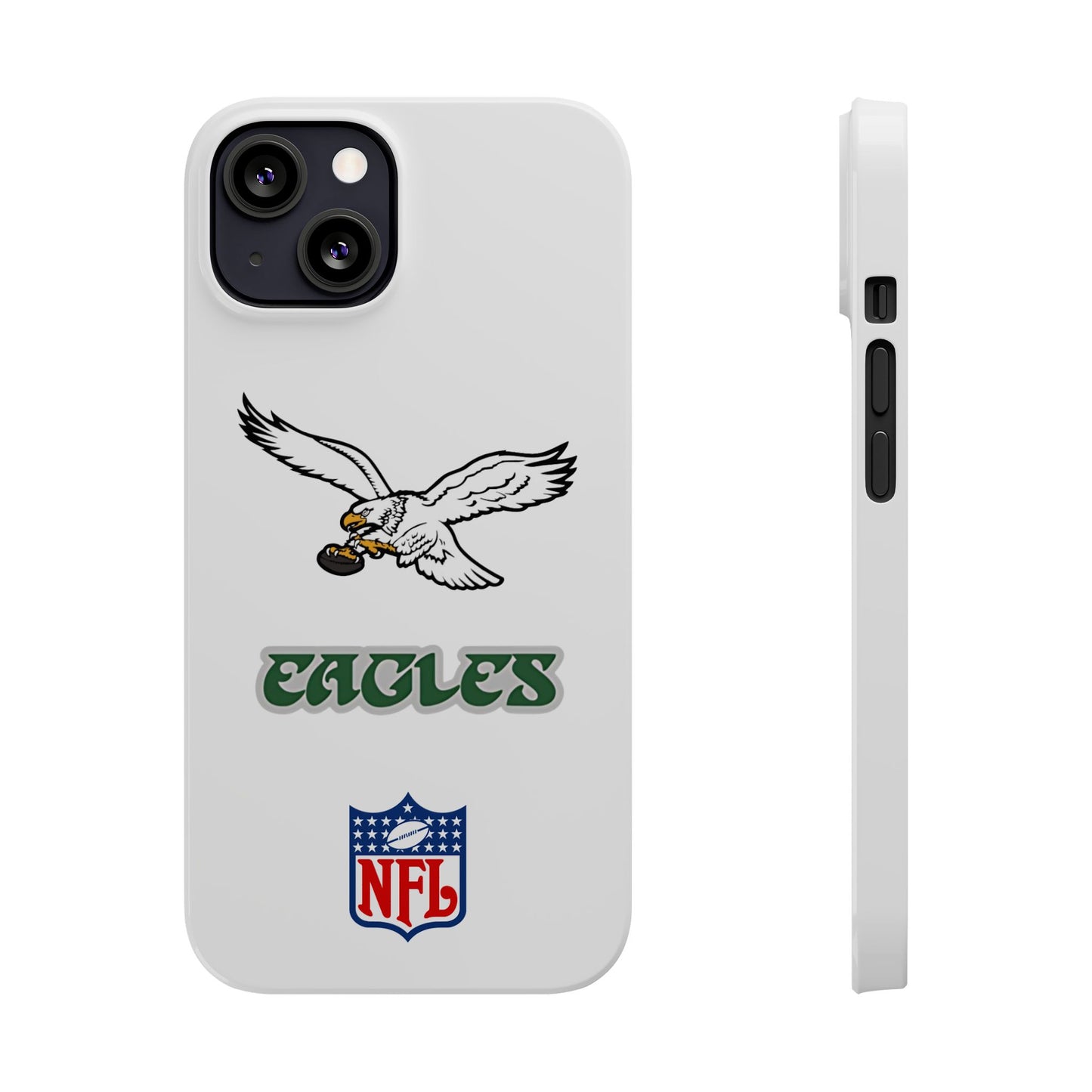 Custom Philadelphia Eagles retro cell phone case Slim Phone Cases in white