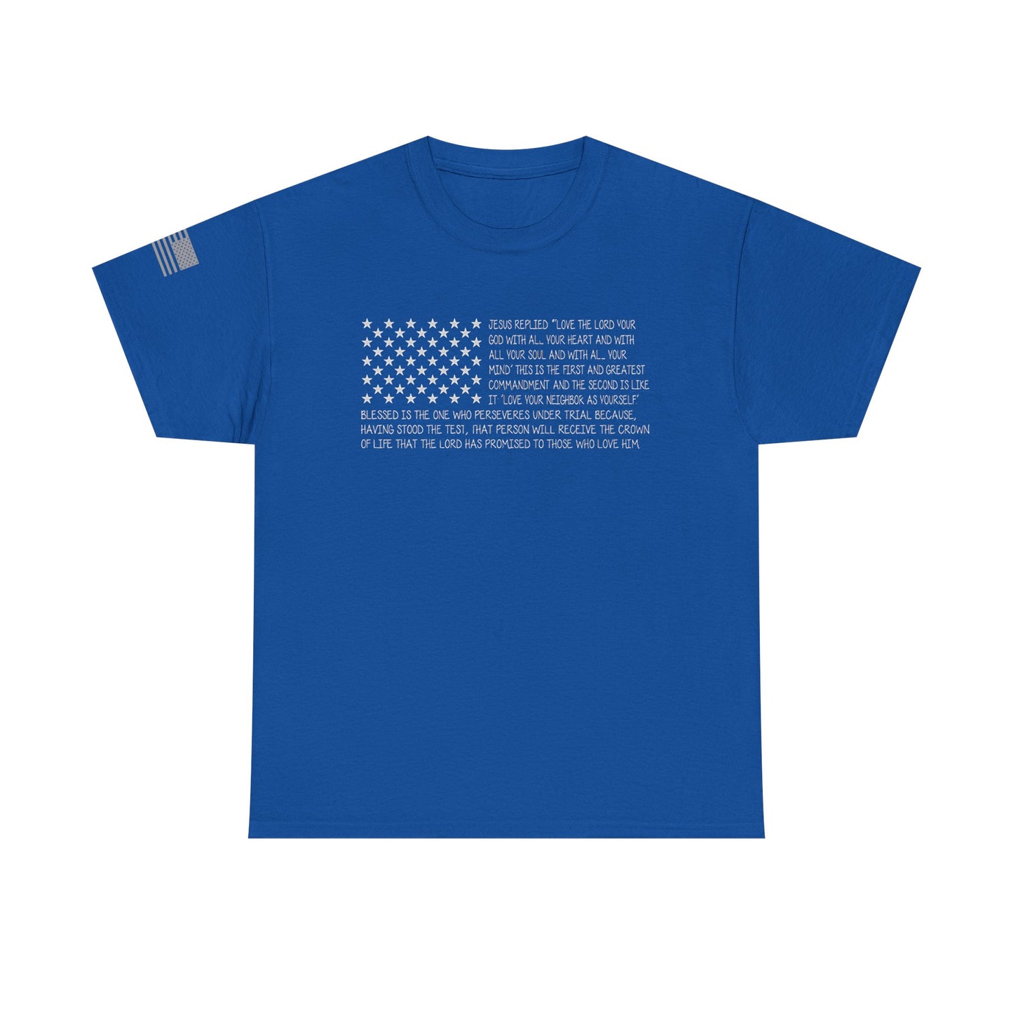 Bible t-shirt Men's USA Flag American Christian Bible Verse gift shirts