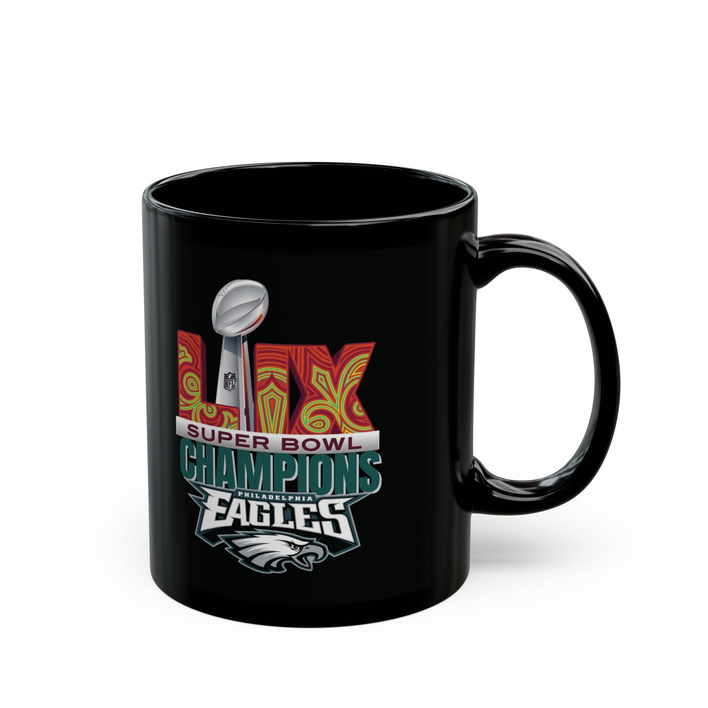 EAGLES 2025 Superbowl champion Black Mug (11oz, 15oz)