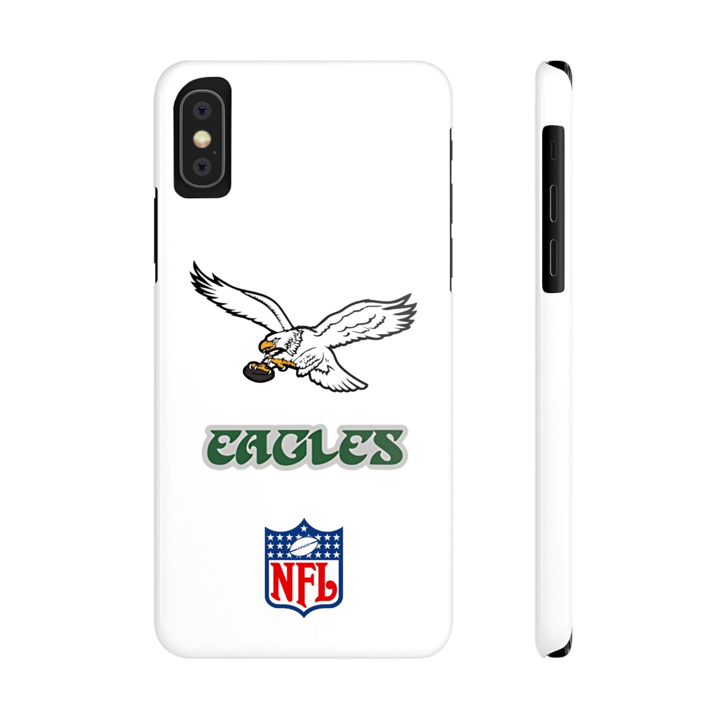 Custom Philadelphia Eagles retro cell phone case Slim Phone Cases in white