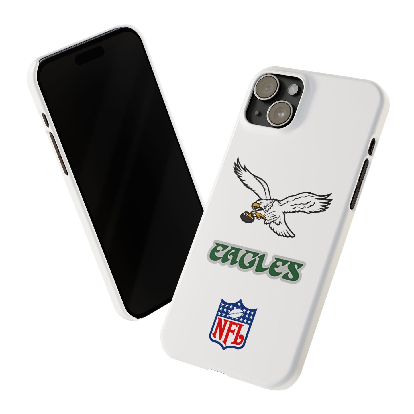 Custom Philadelphia Eagles retro cell phone case Slim Phone Cases in white