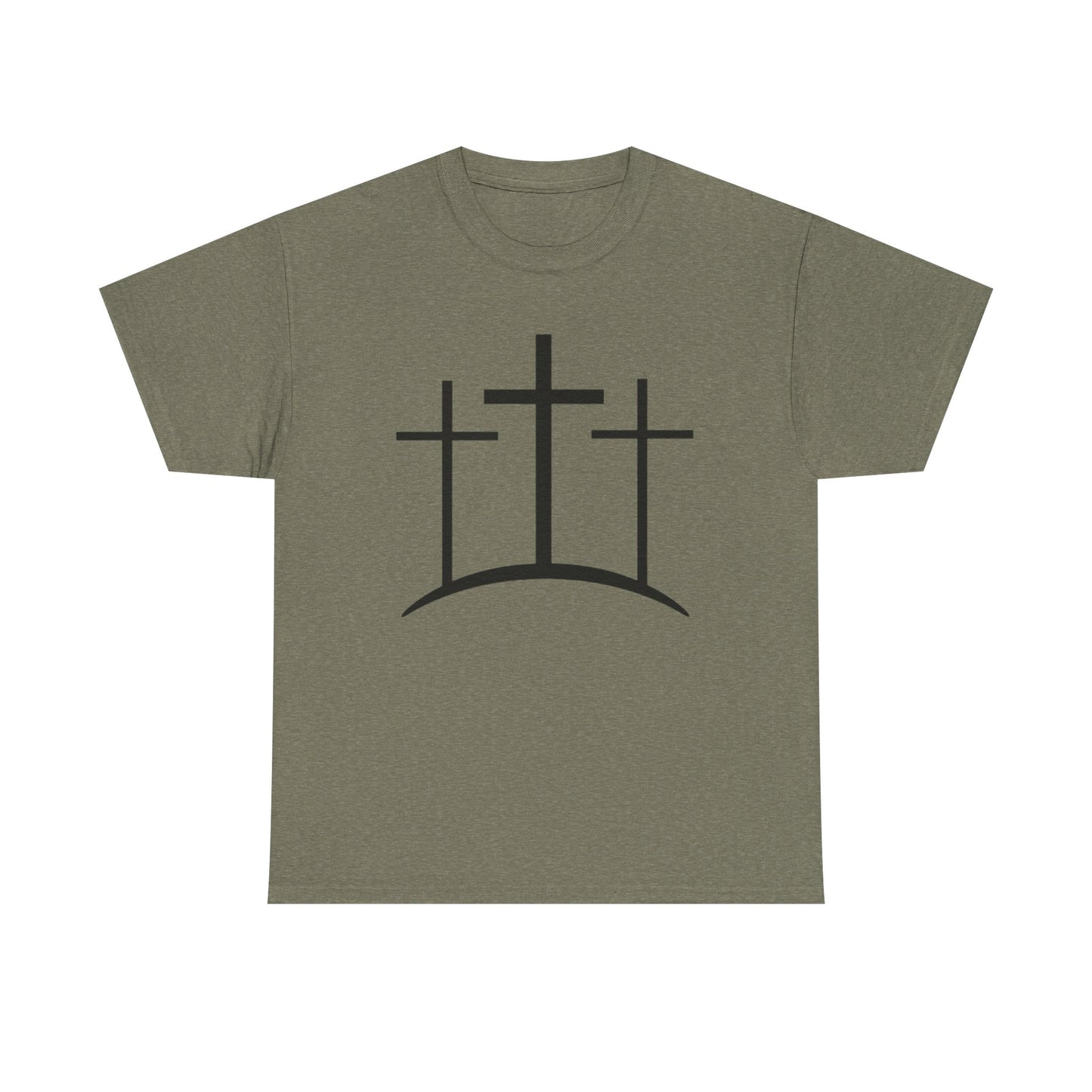 Christian t-shirt 3 crosses Unisex Heavy Cotton Tee