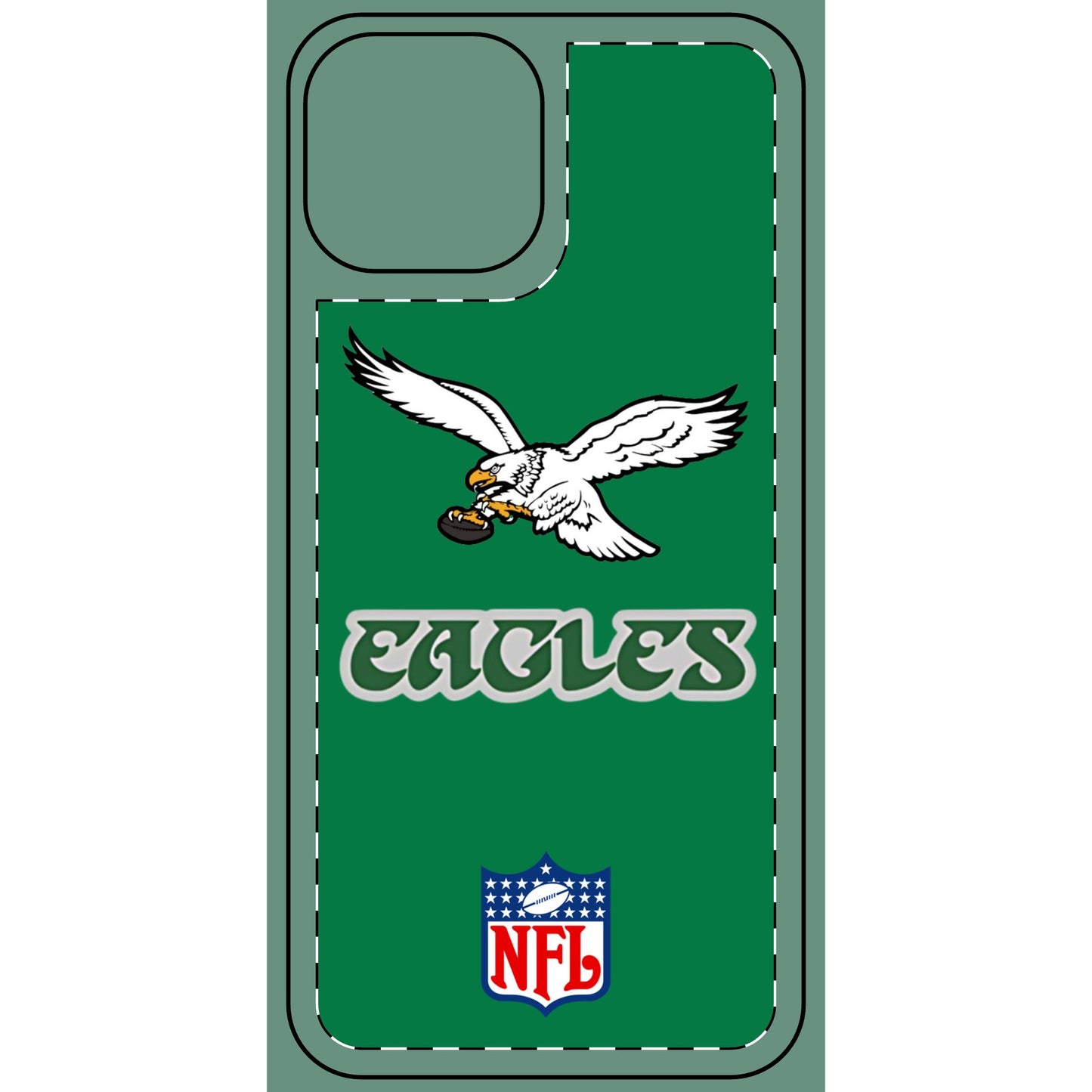 Custom Retro Philadelphia Eagles iPhone Skin