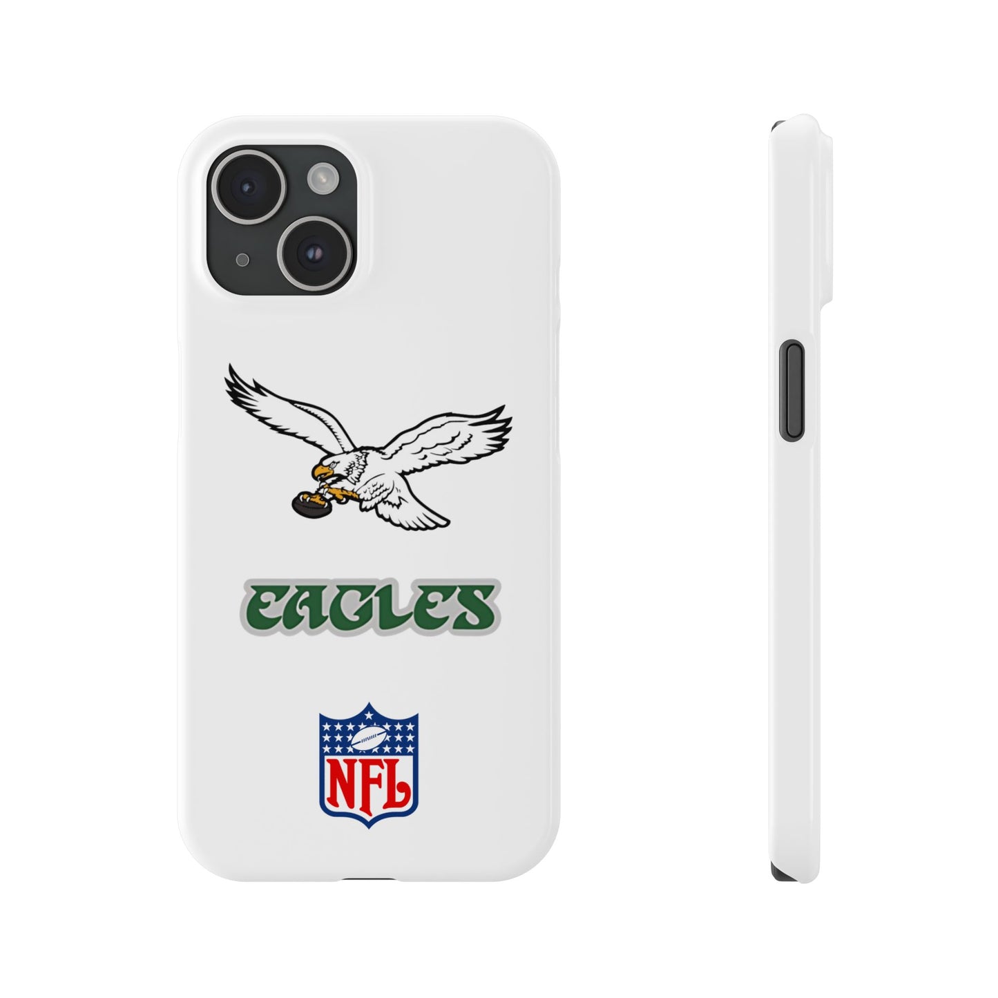 Custom Philadelphia Eagles retro cell phone case Slim Phone Cases in white