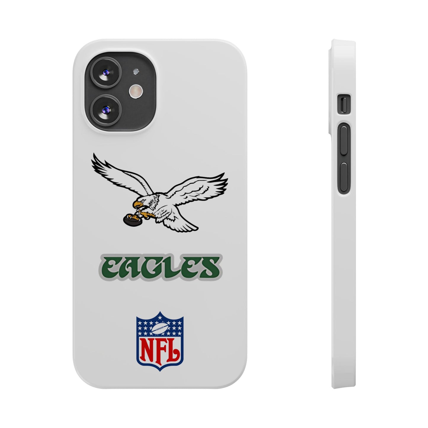 Custom Philadelphia Eagles retro cell phone case Slim Phone Cases in white