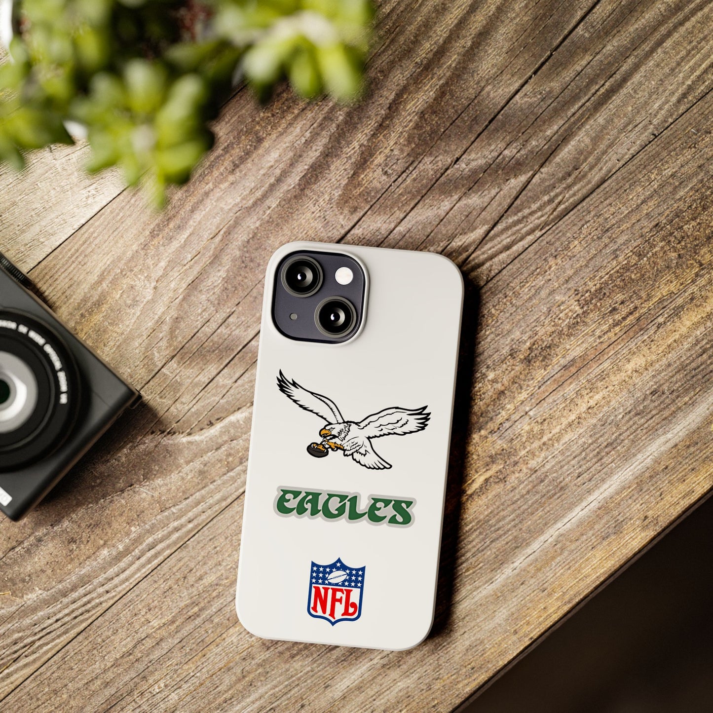 Custom Philadelphia Eagles retro cell phone case Slim Phone Cases in white