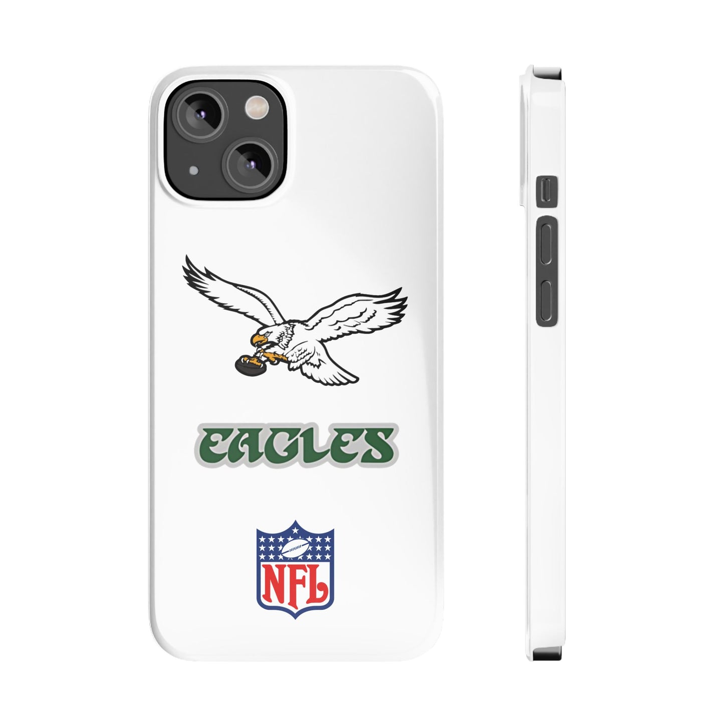 Custom Philadelphia Eagles retro cell phone case Slim Phone Cases in white