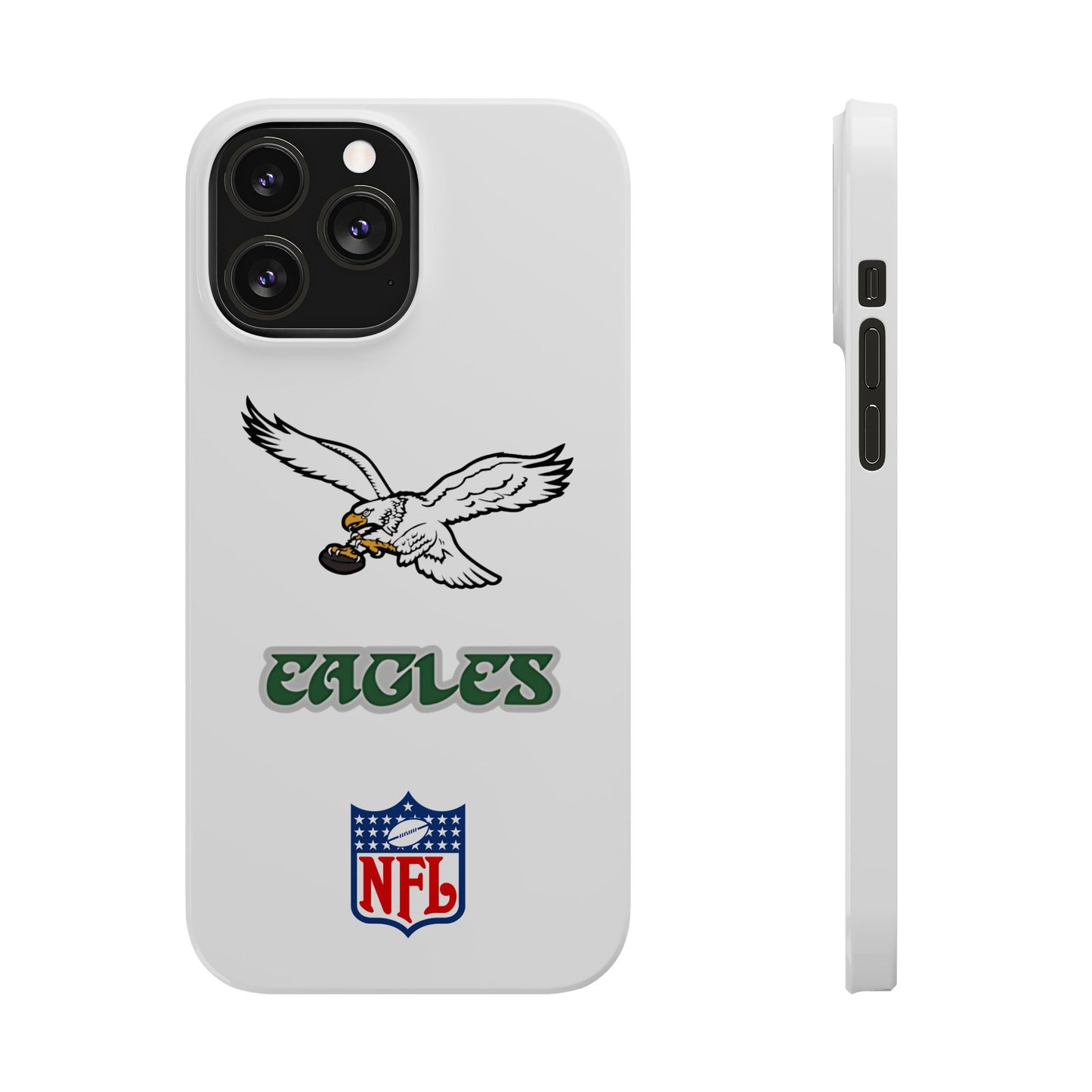 Custom Philadelphia Eagles retro cell phone case Slim Phone Cases in white