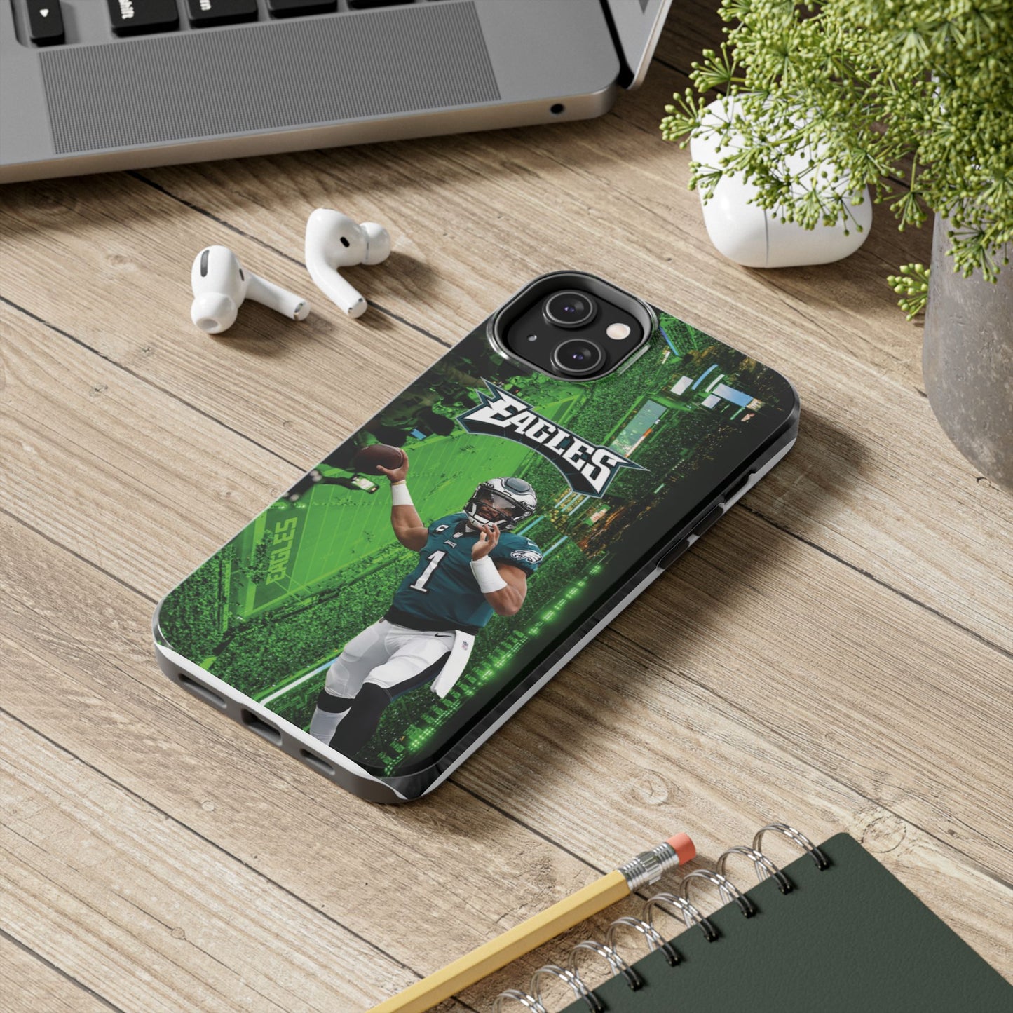 Jale n Hur ts Philadelp  hia E  agles iPhone and Samsung cell phone case
