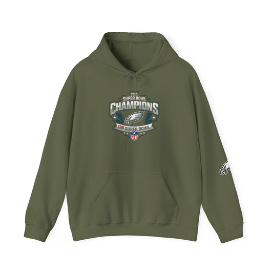 2025 LIX Super Bowl Champions Eagles SWEATSHIRT Gift S-5XL Hooded Sweatshirt