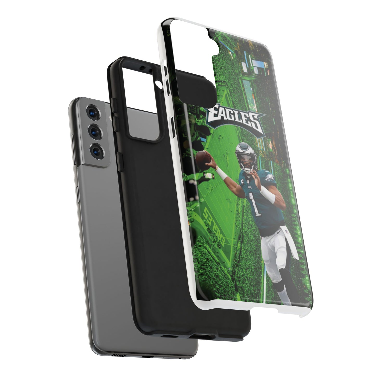 Jale n Hur ts Philadelp  hia E  agles iPhone and Samsung cell phone case
