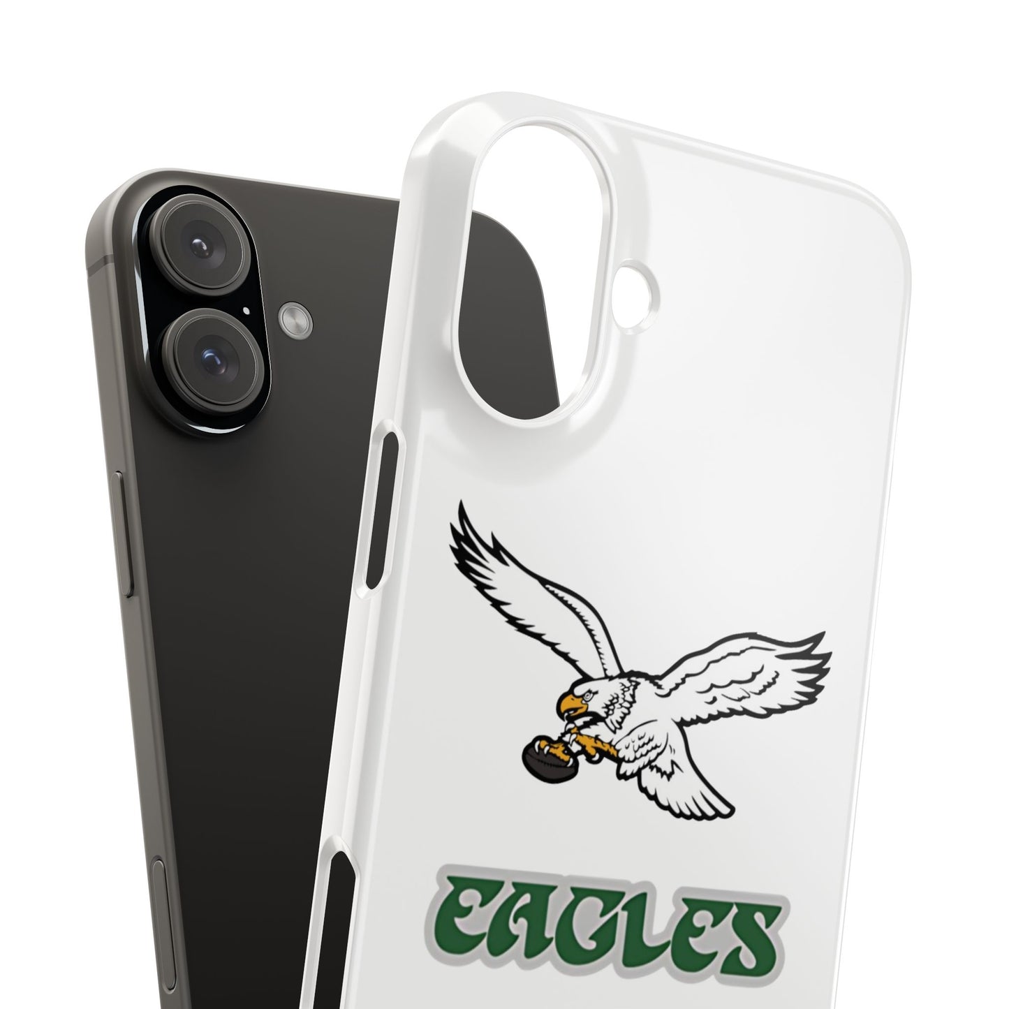 Custom Philadelphia Eagles retro cell phone case Slim Phone Cases in white