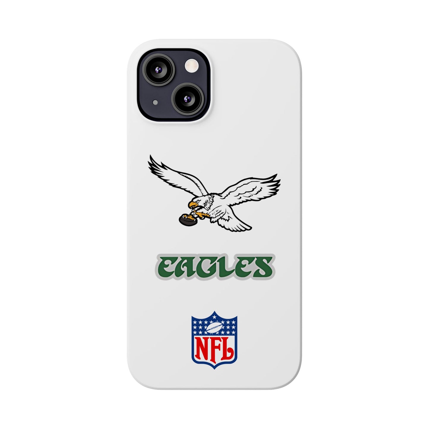 Custom Philadelphia Eagles retro cell phone case Slim Phone Cases in white