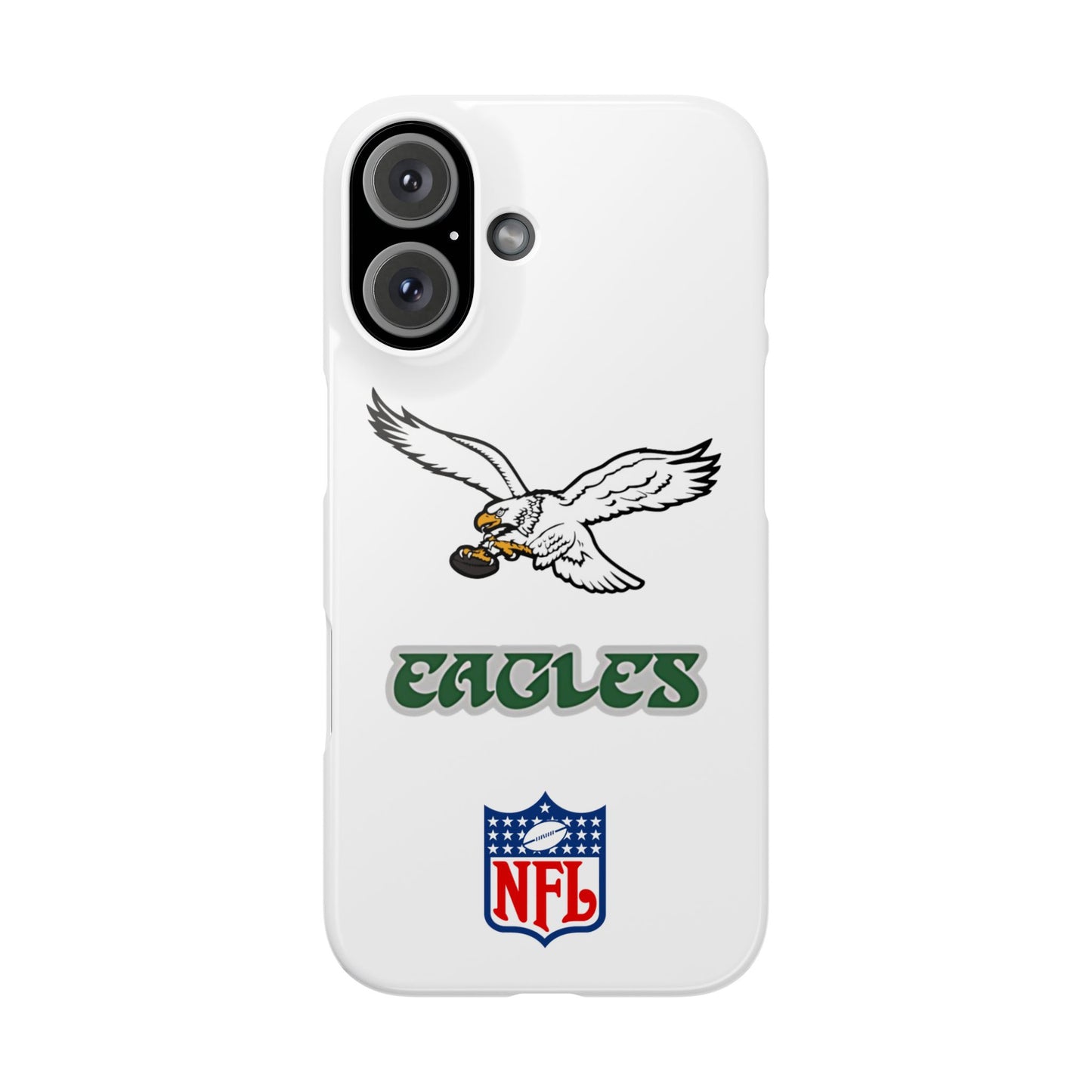 Custom Philadelphia Eagles retro cell phone case Slim Phone Cases in white