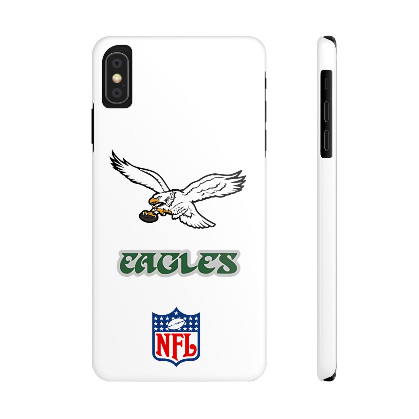 Custom Philadelphia Eagles retro cell phone case Slim Phone Cases in white