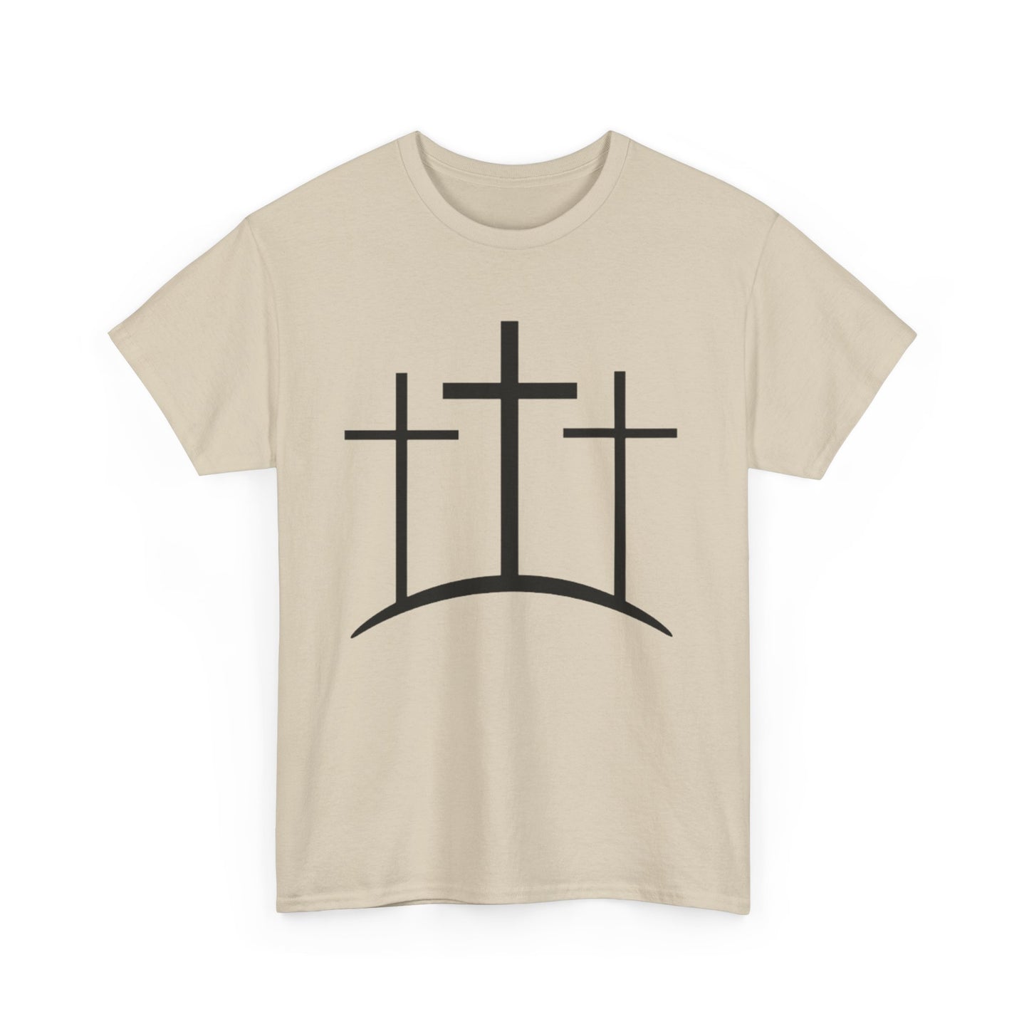 Christian t-shirt 3 crosses Unisex Heavy Cotton Tee