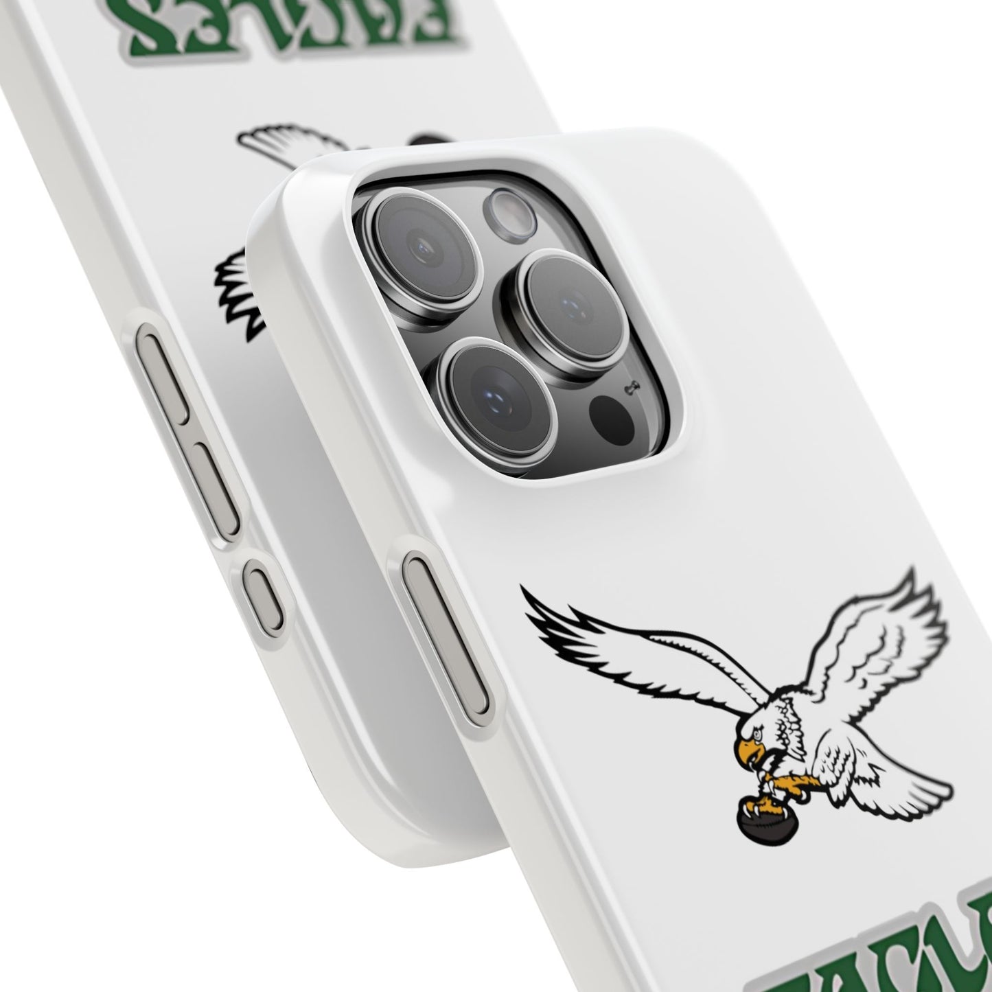 Custom Philadelphia Eagles retro cell phone case Slim Phone Cases in white
