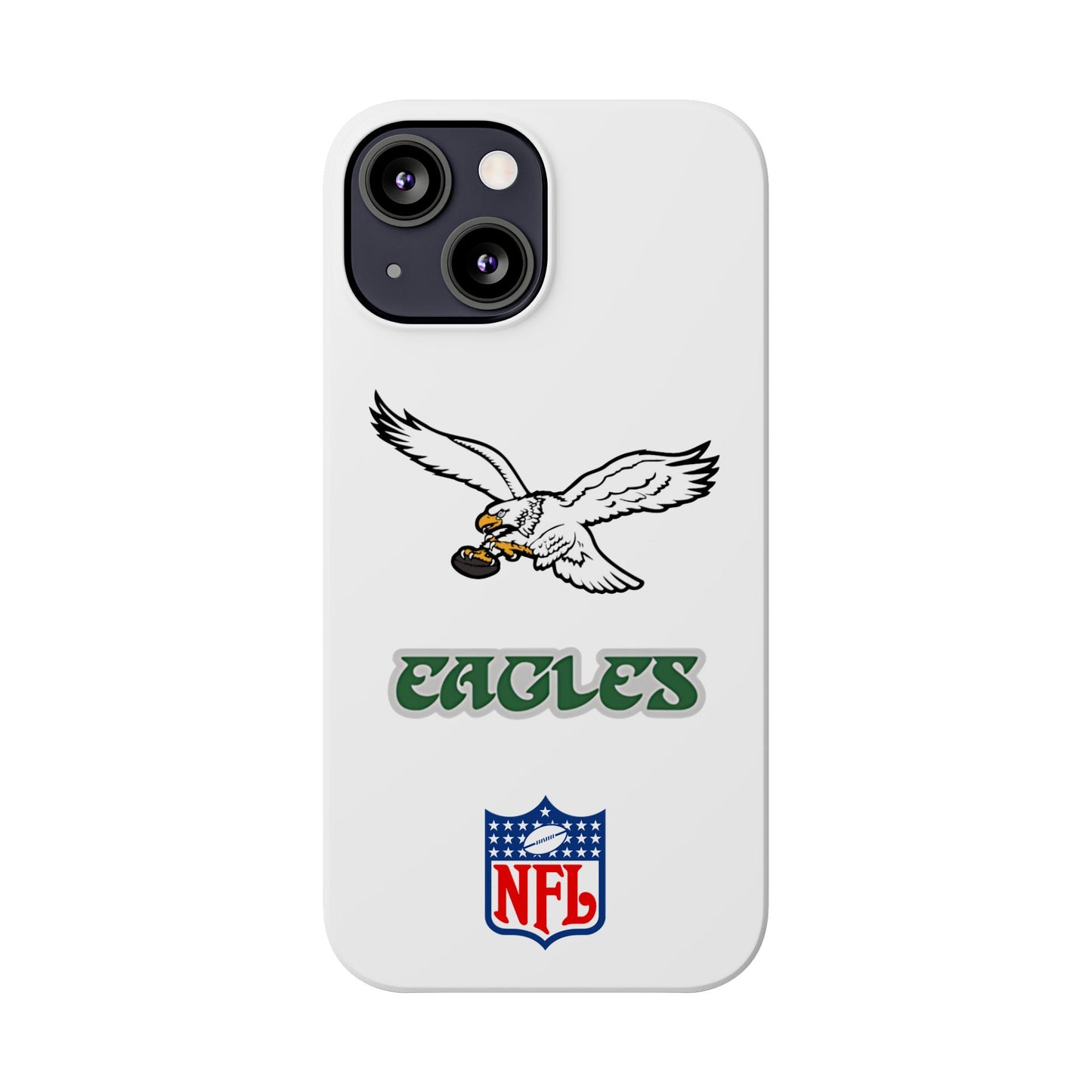 Custom Philadelphia Eagles retro cell phone case Slim Phone Cases in white