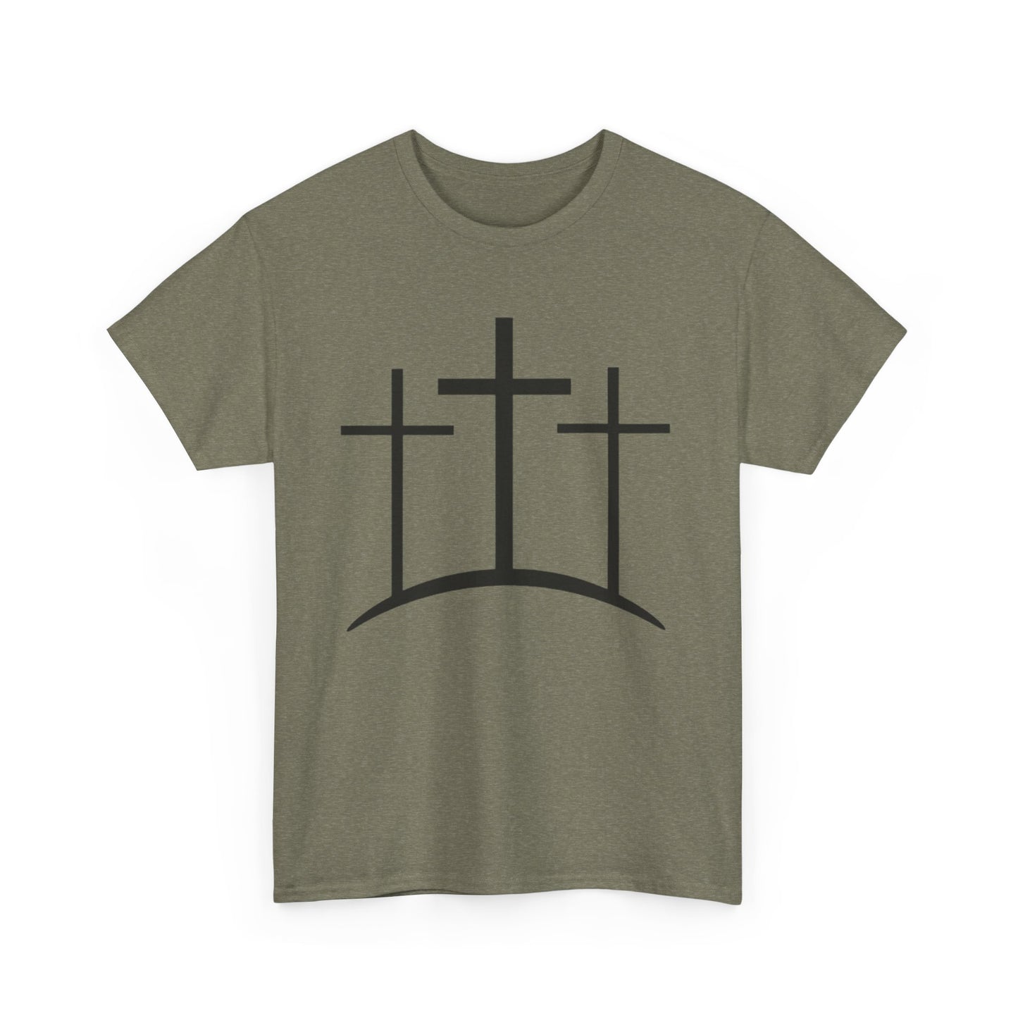 Christian t-shirt 3 crosses Unisex Heavy Cotton Tee