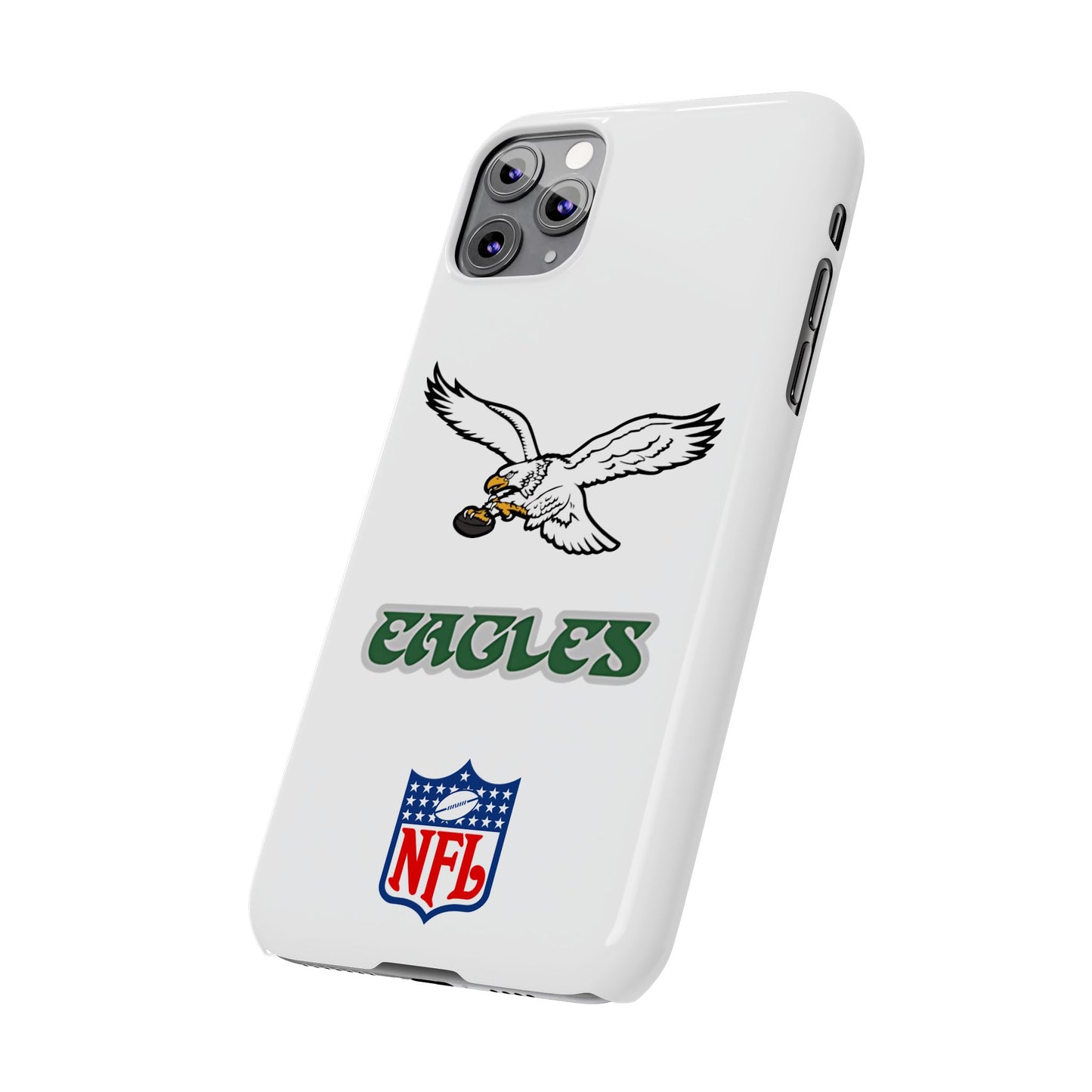 Custom Philadelphia Eagles retro cell phone case Slim Phone Cases in white
