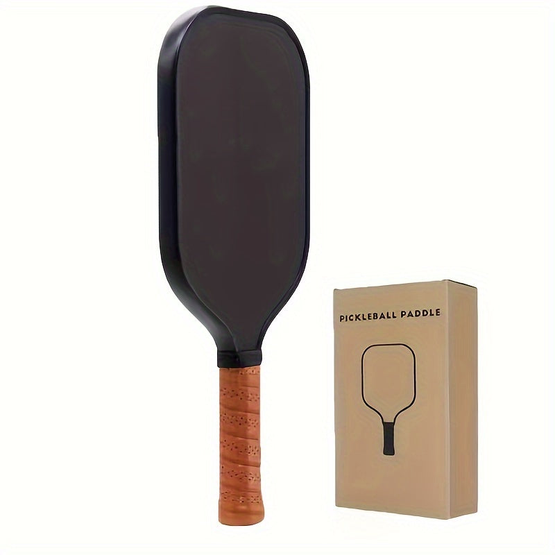 1 Pack Pickleball Paddle, Unisex-Adults Hot Pressed Carbon Fiber Racket with Sandblasting Finish, T500 Strength Pickleball Equipment for Training and Club Play