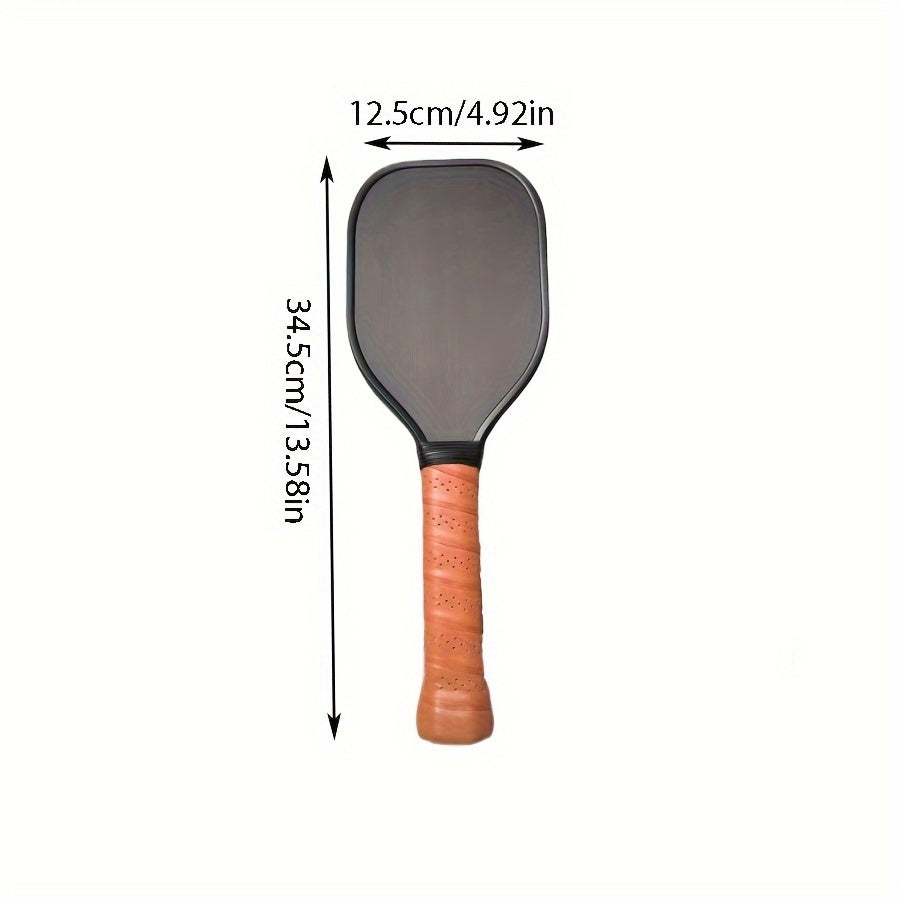 1 Pack Pickleball Paddle, Unisex-Adults Hot Pressed Carbon Fiber Racket with Sandblasting Finish, T500 Strength Pickleball Equipment for Training and Club Play