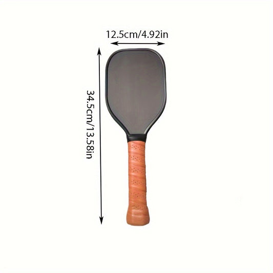 1 Pack Pickleball Paddle, Unisex-Adults Hot Pressed Carbon Fiber Racket with Sandblasting Finish, T500 Strength Pickleball Equipment for Training and Club Play