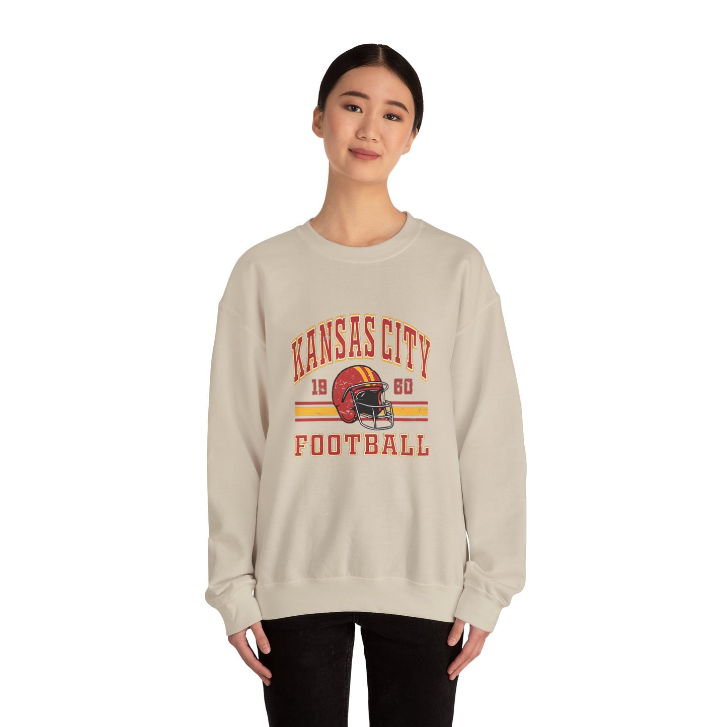 Vintage Style Kansas City Football Sweatshirt and Hoodie, Kansas City Football Sweatshirt, Unisex  Kansas City SWEATSHIRT