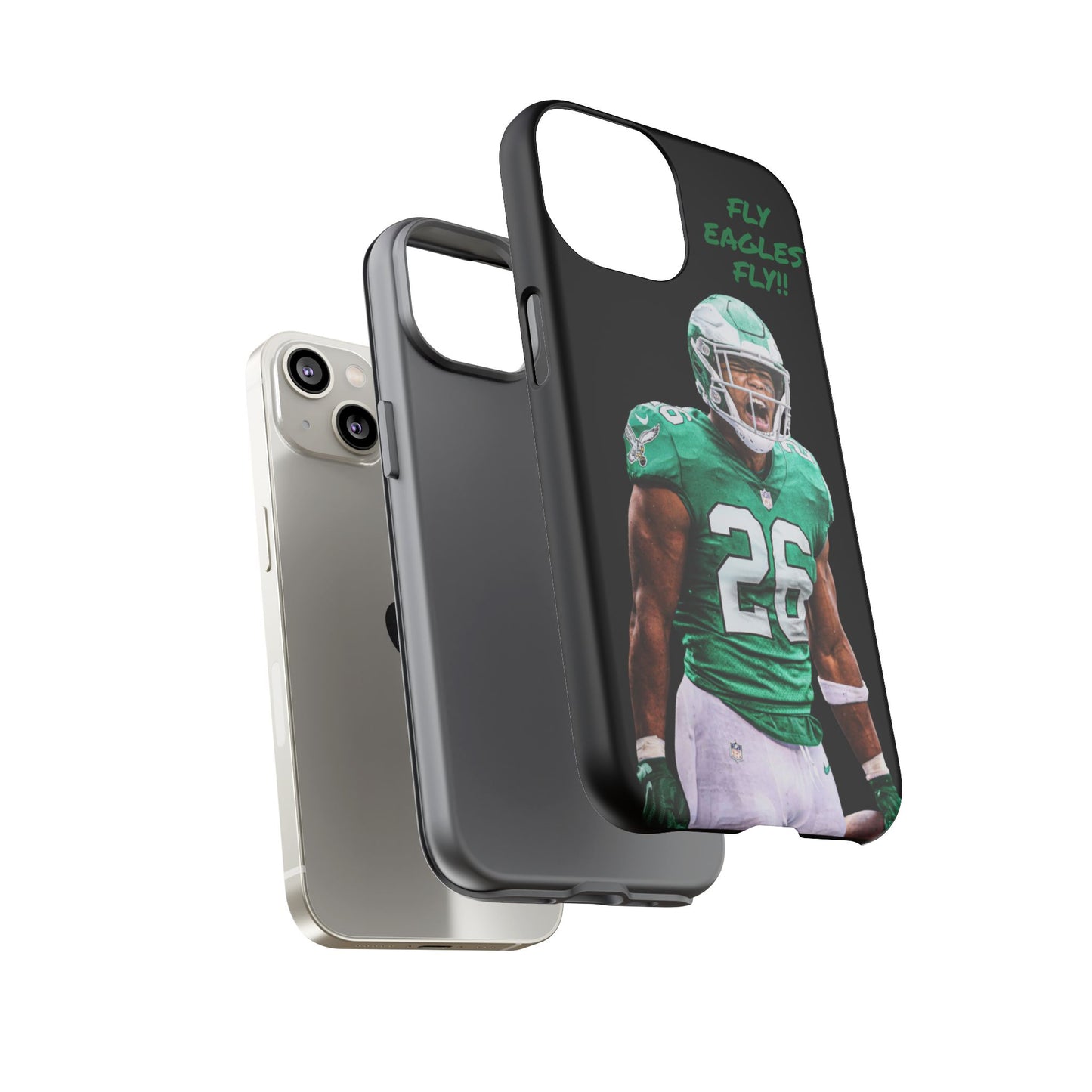 Philadelphia Eagles Saquon Barkley # 26 cell Phone case, iPhone case, nfl cell phone case, Eagles (Black case) Fly Eagles Fly!!