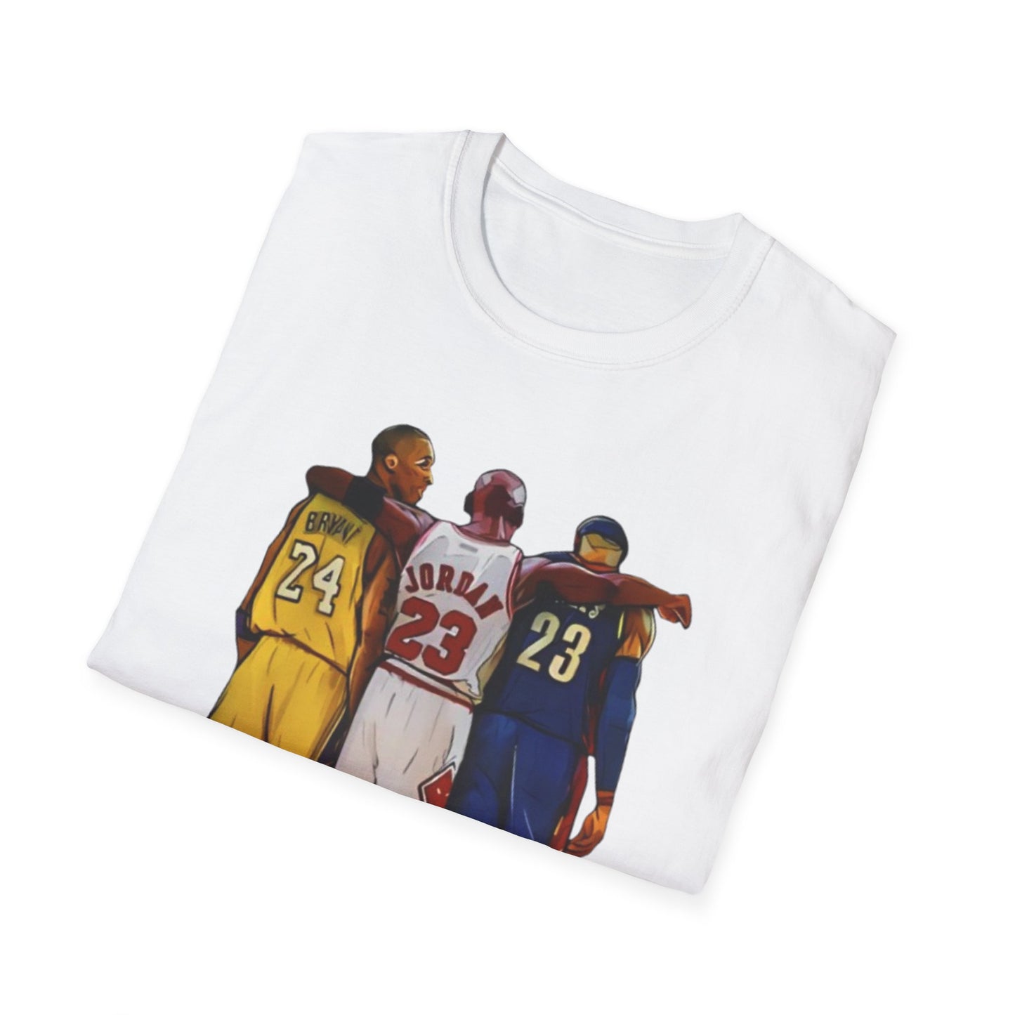 NBA Legends Tribute Tee, Basketball Fan Gift, Sports Graphic Shirt, GOAT Athlete