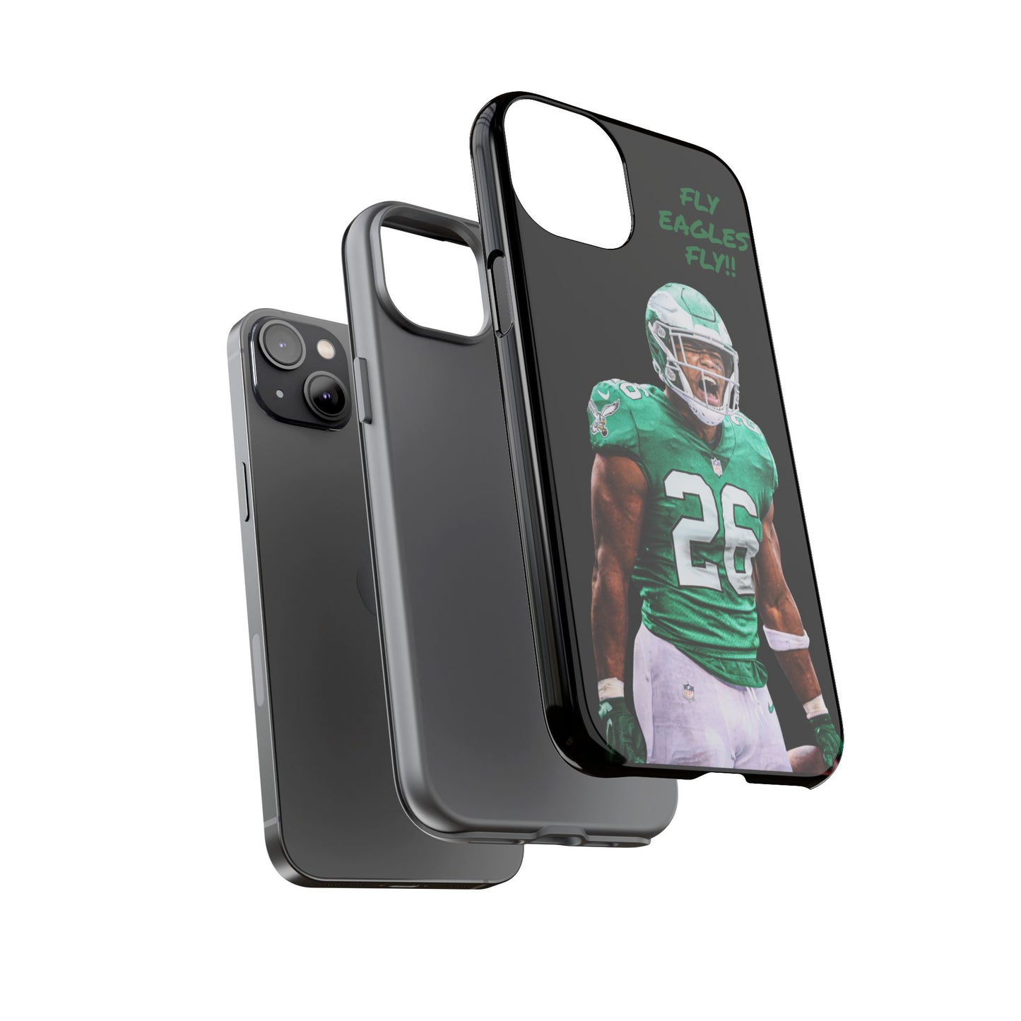 Philadelphia Eagles Saquon Barkley # 26 cell Phone case, iPhone case, nfl cell phone case, Eagles (Black case) Fly Eagles Fly!!